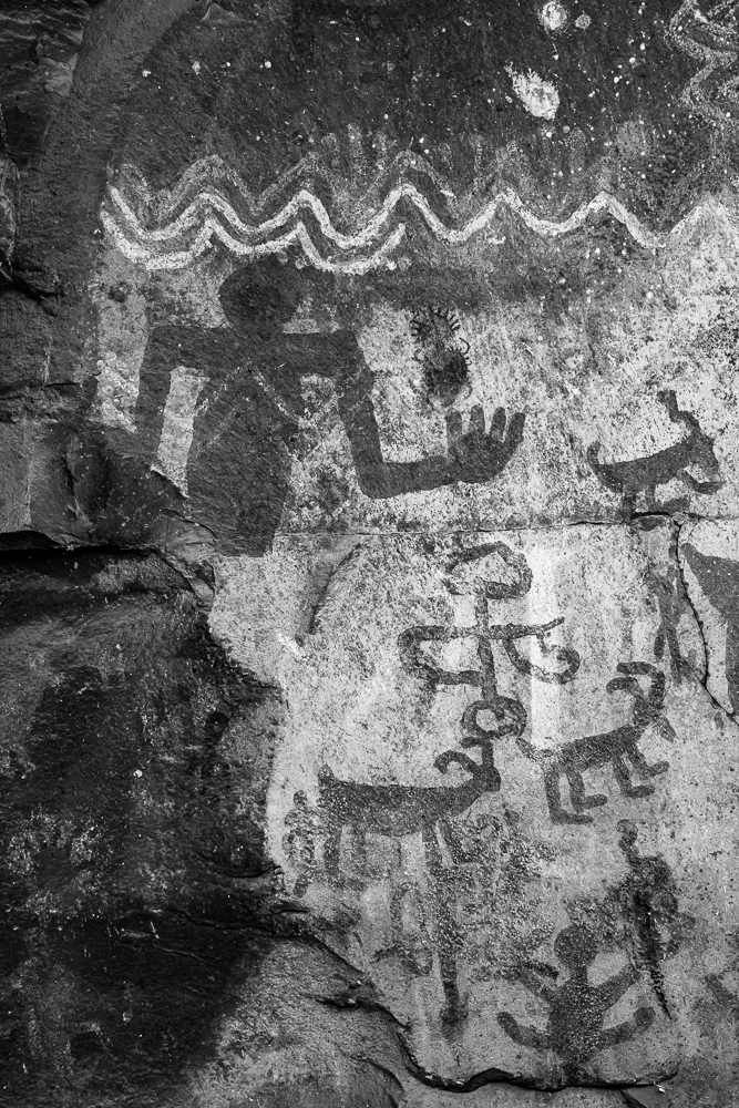 Native American Pictograms near Palatki in Sedona