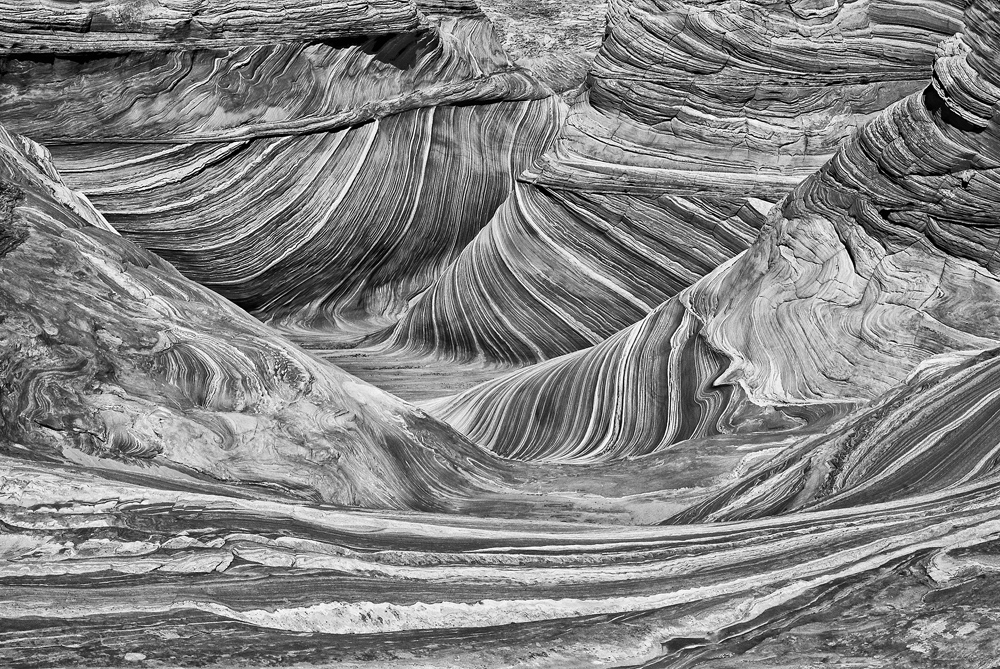 Barry Guthertz (USA) Inside The Wave from the series  “Paria Canyon-Vermilion Cliffs Wilderness” After a 3 mile hike into the desert you come upon a draw dropping sandstone formation that has been carved by millions of years of wind and rain erosion. http://www.barryguthertz.com/