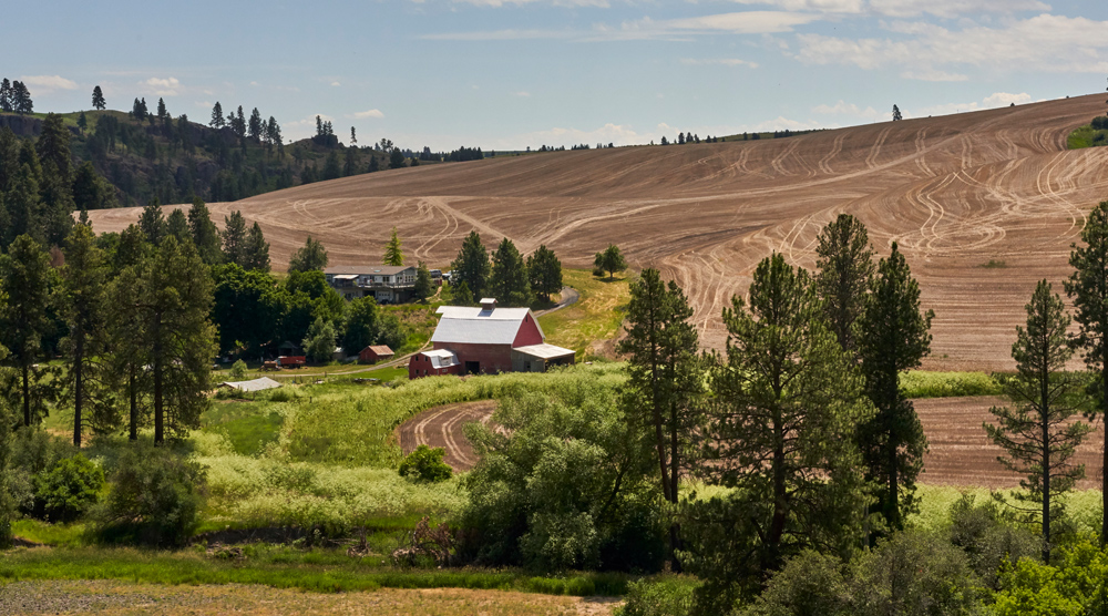 This beautiful barn and home were destroyed