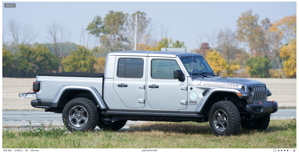 This was the original before shot of the Jeep shot above