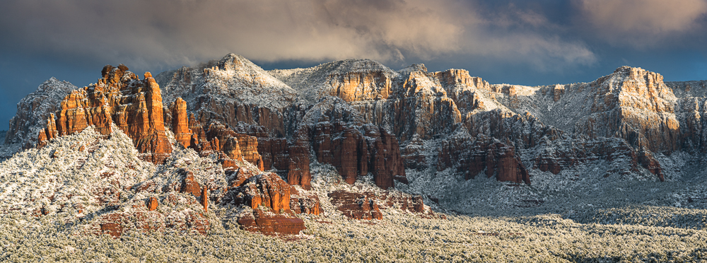 Fresh Snow on the Mogollon Rim, Christmas Day, Sedona, AZ, 2016