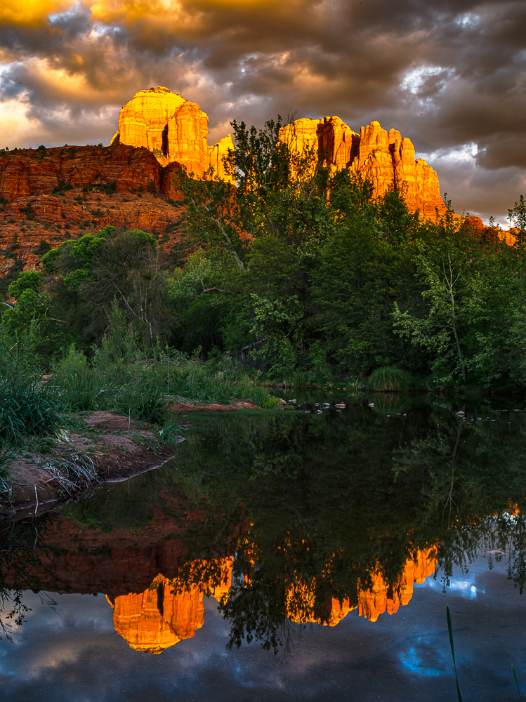 Cathedral Rock from Oak Creek, Sedona, AZ