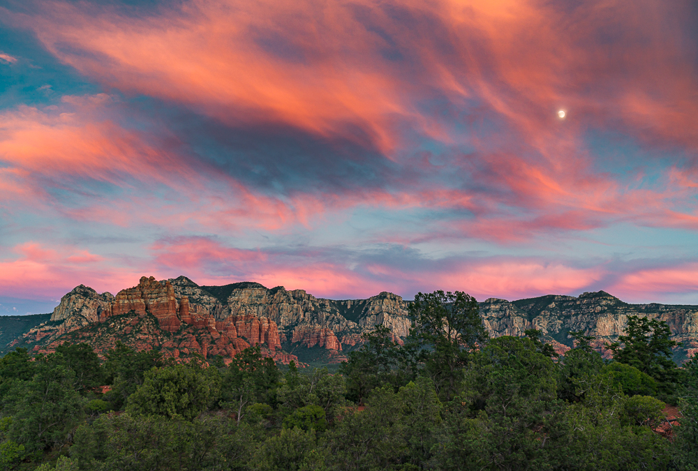 Moonrise and Sunset 1
