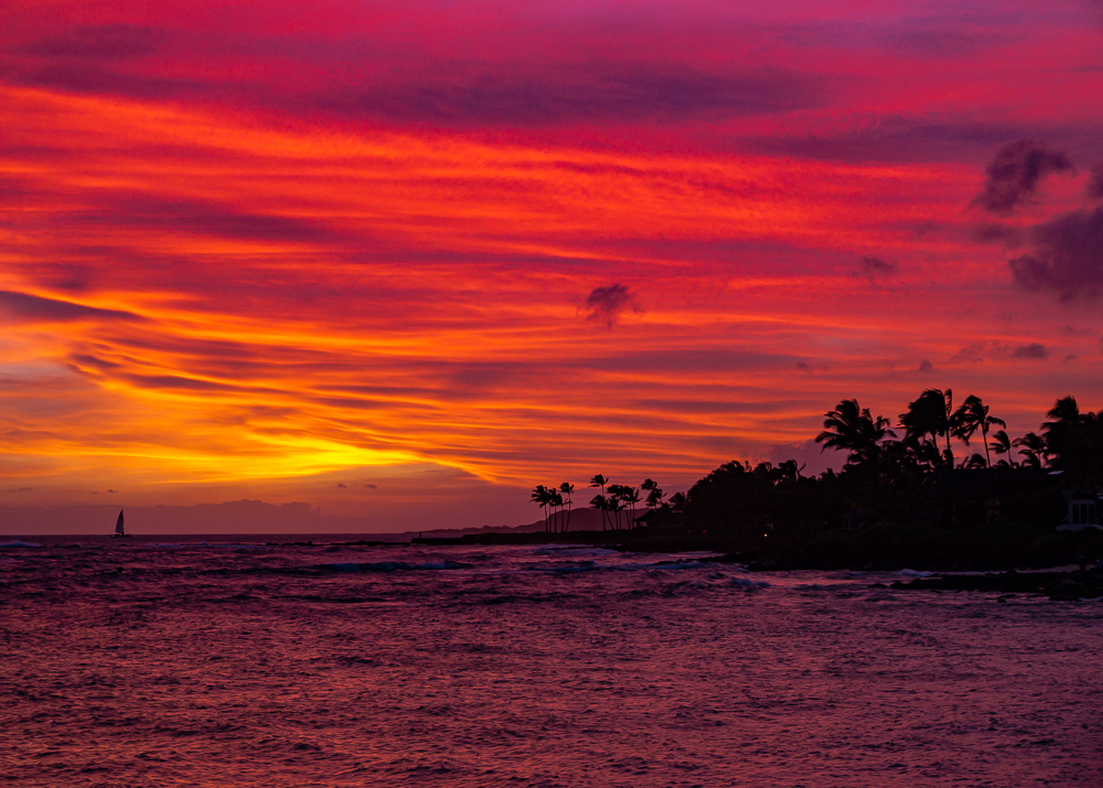 Red Sky at Night, Kauai, HI