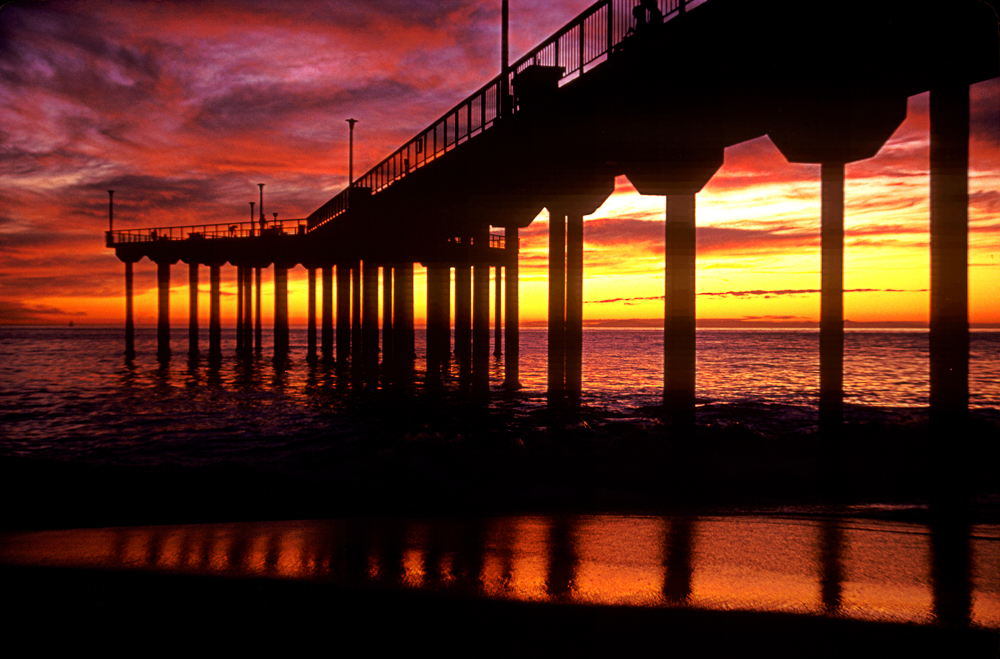 Aliso Beach, CA, 1982, on Kodachrome