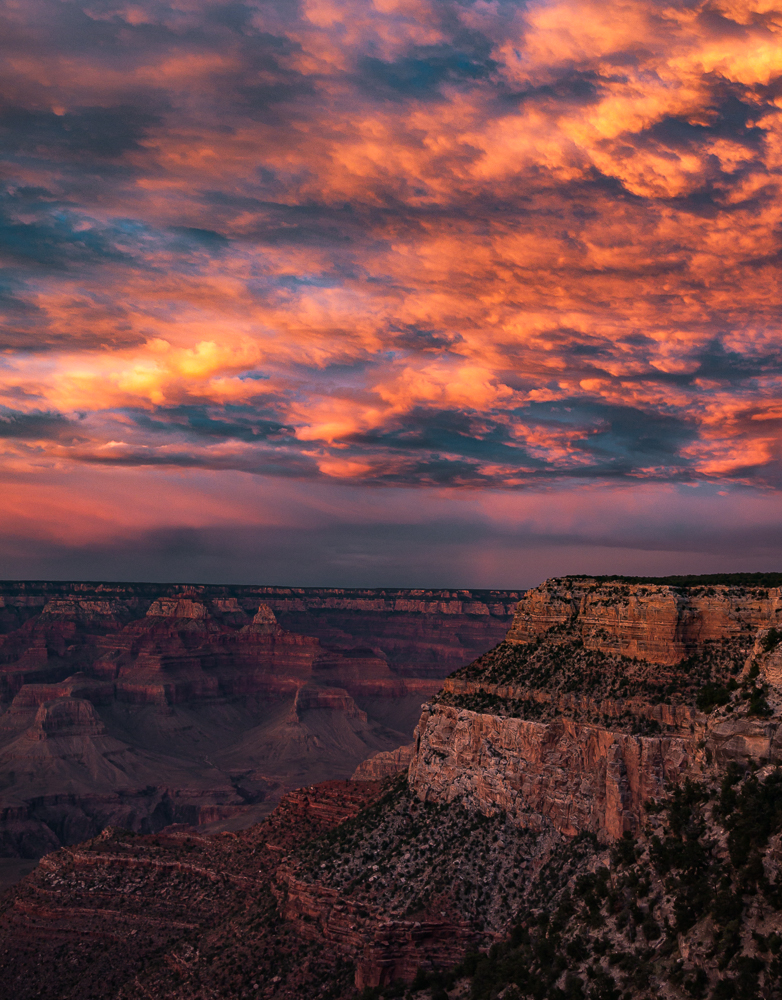 View Toward Yavapai Point at Sunset