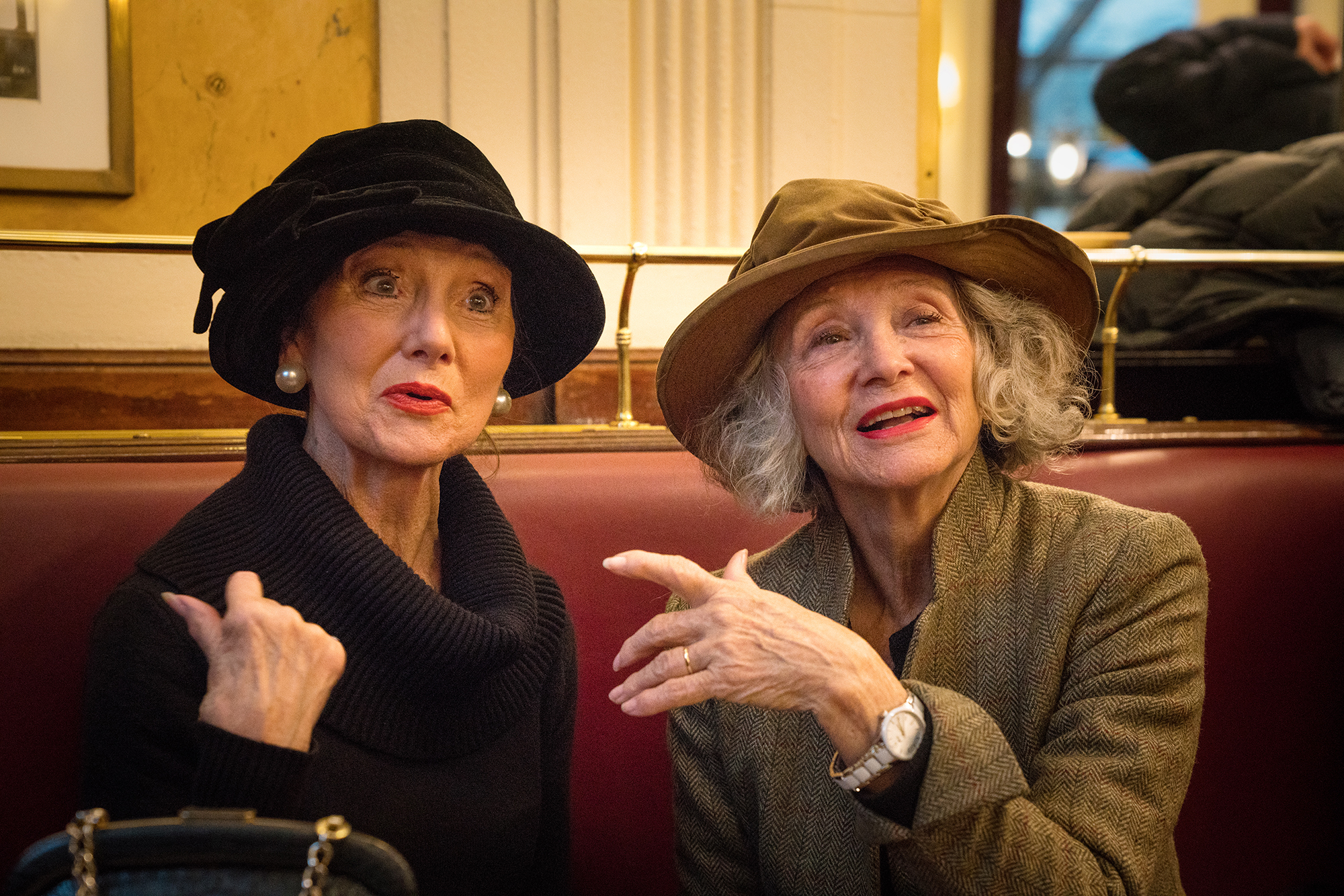 Lunching at the Les Deux Magots