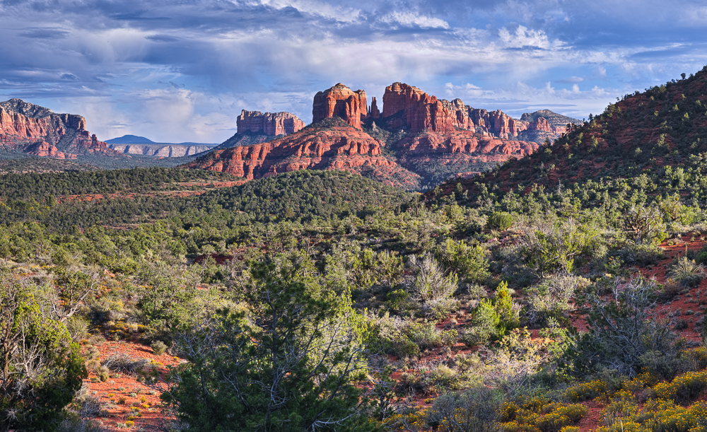 Idealized View of Cathedral Rock & Surroundings Sedona, AZ, 2013