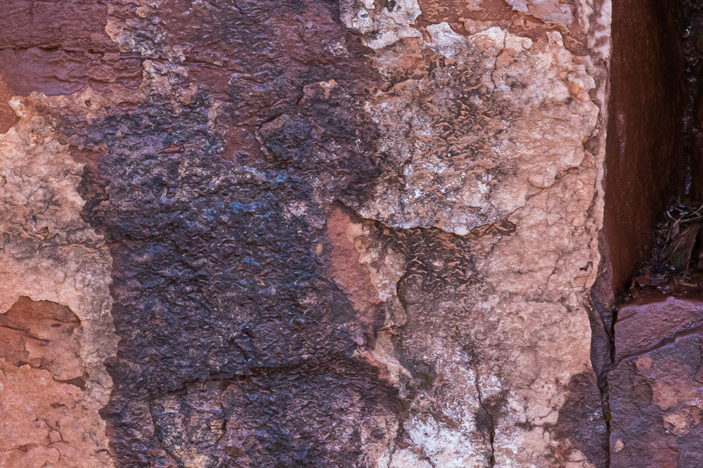 100% cut C of “Red Rockface After a Snowfall