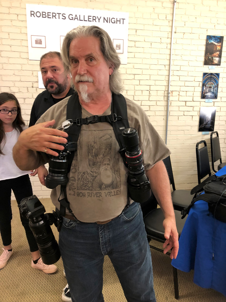 Jody's invention for carrying gear (never made it to market)