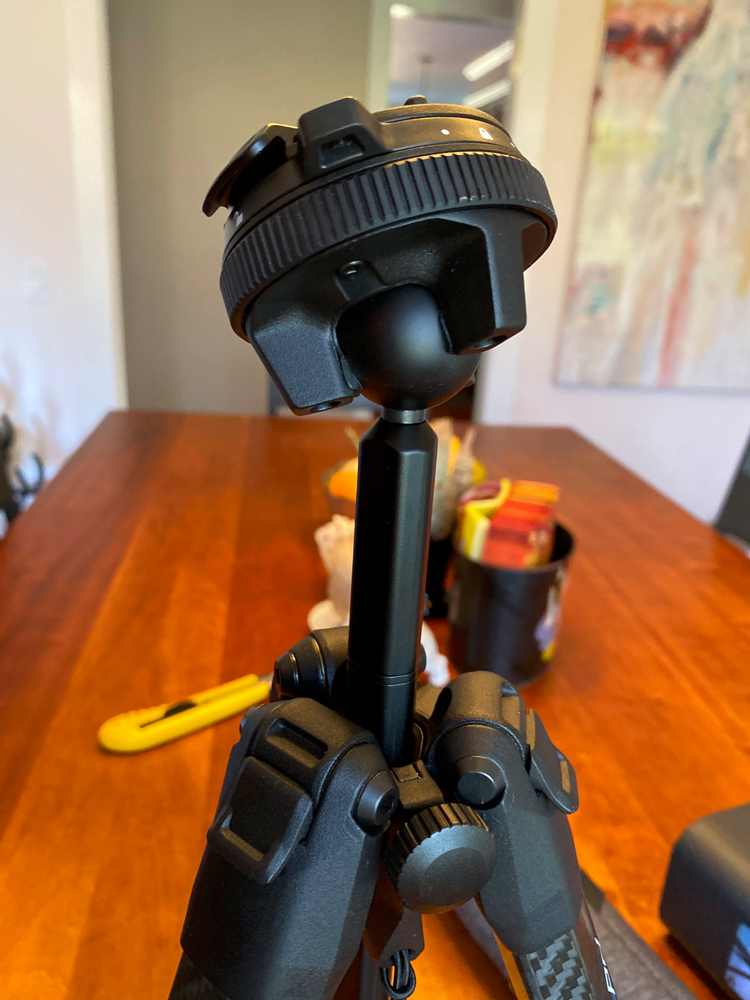 This is what the ball head looks like. If you have seen other ball heads you can see this is dramatically different.