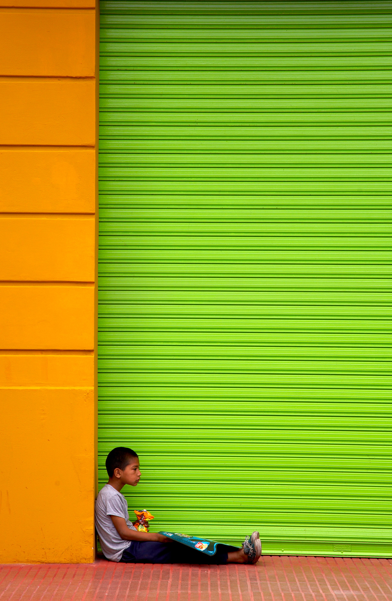 Boy In The Doorway