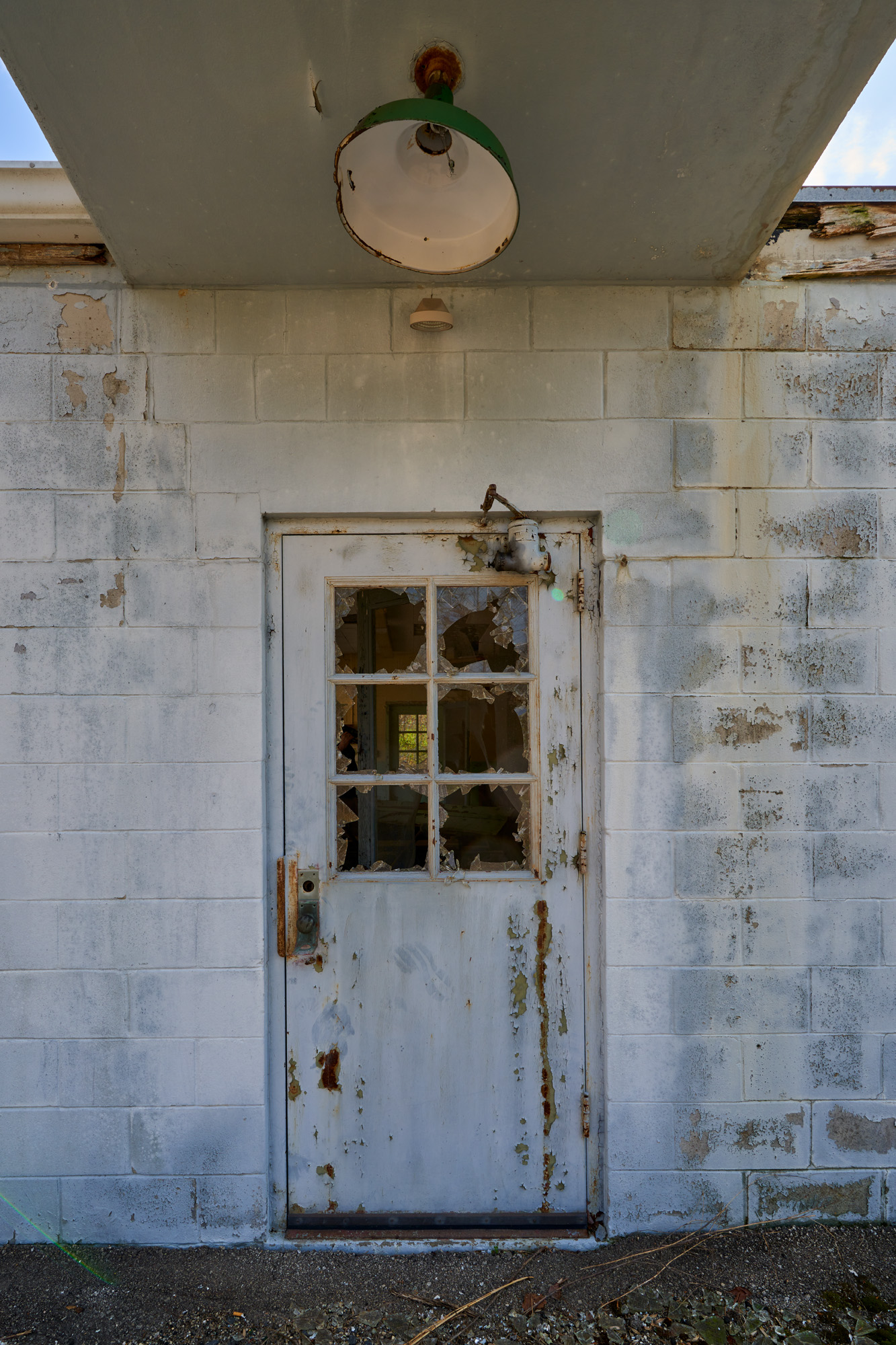 The door to the machine shop