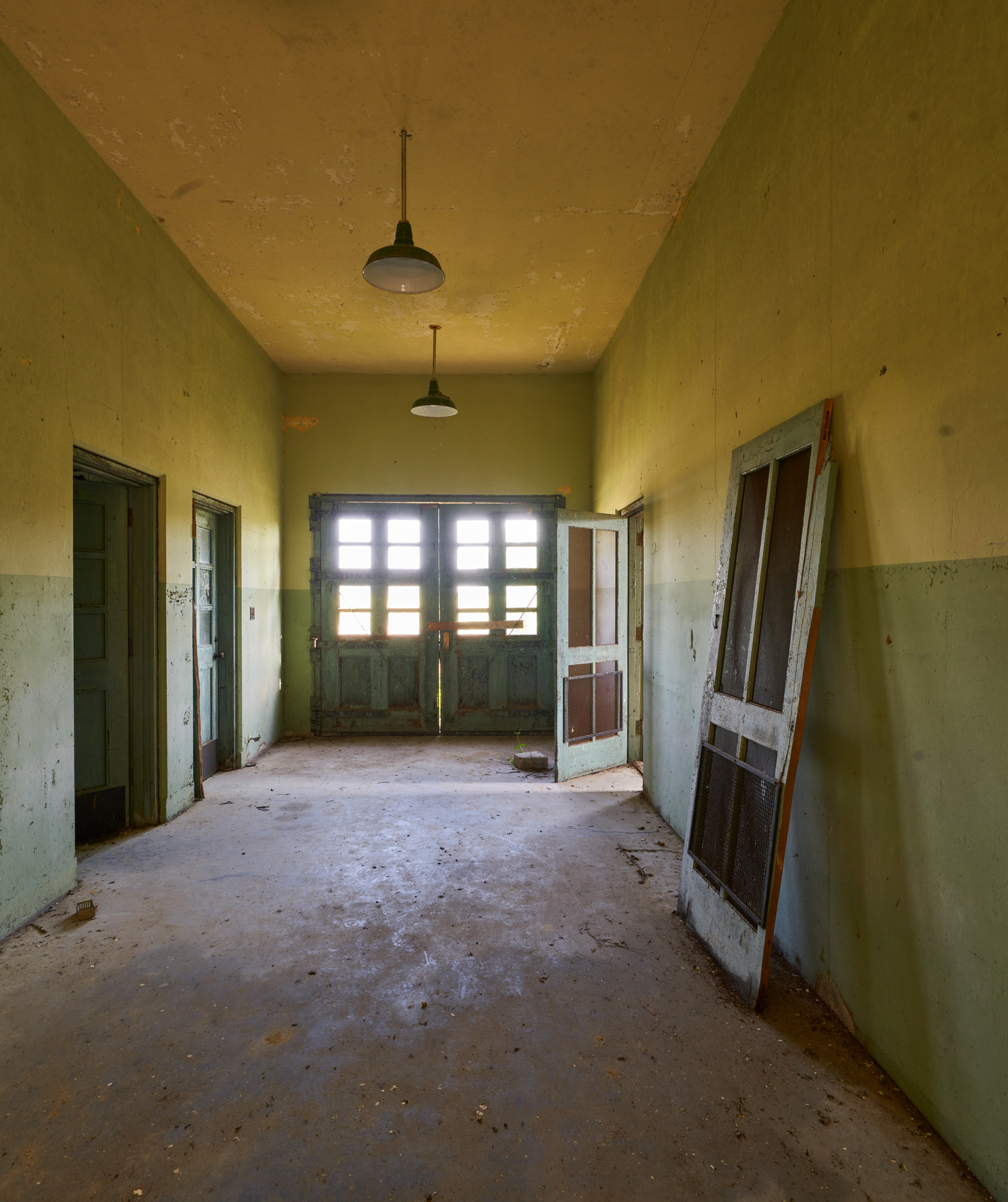Hallway and doors with some nice light