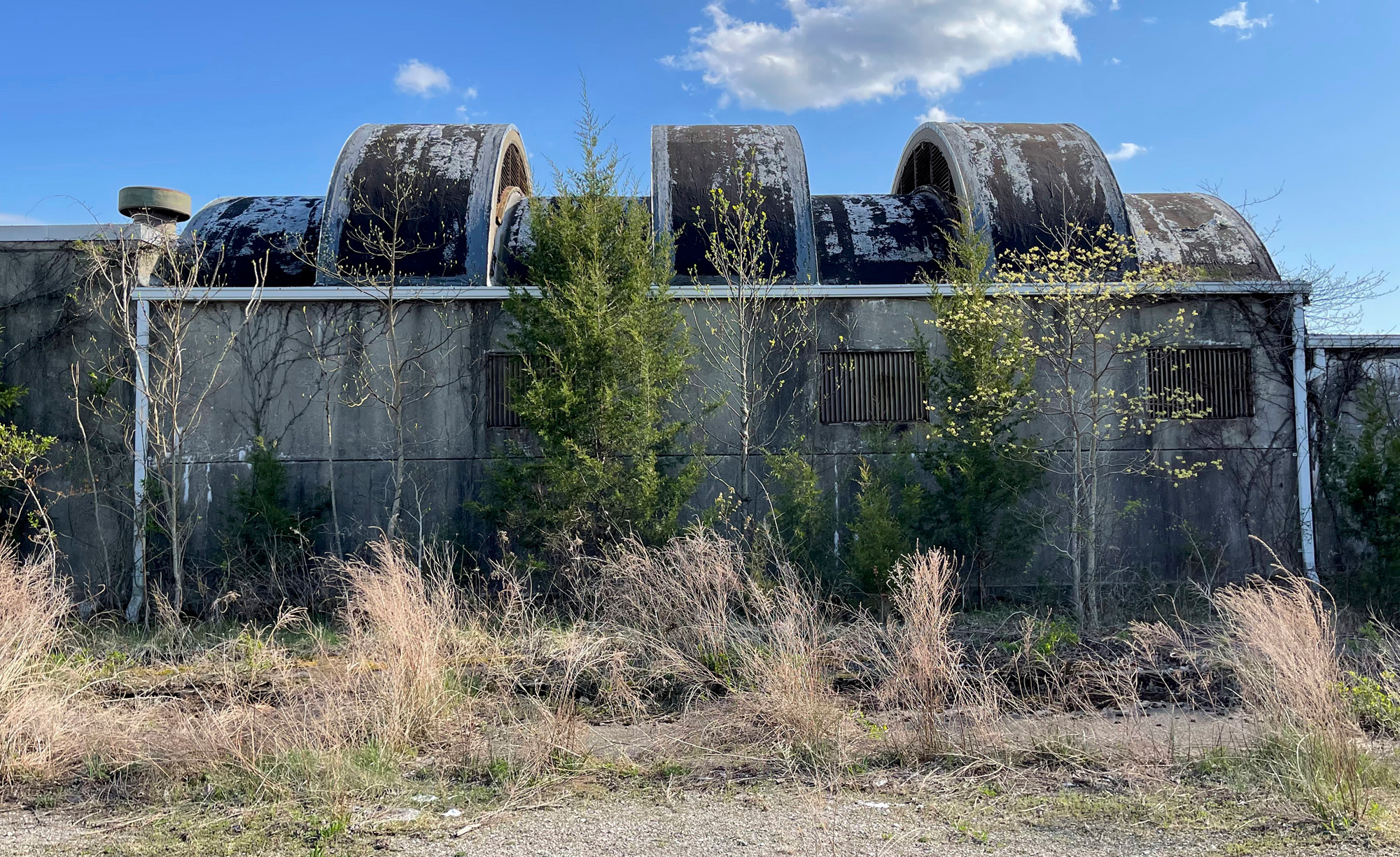 Exhaust chamber from the ballistic test range