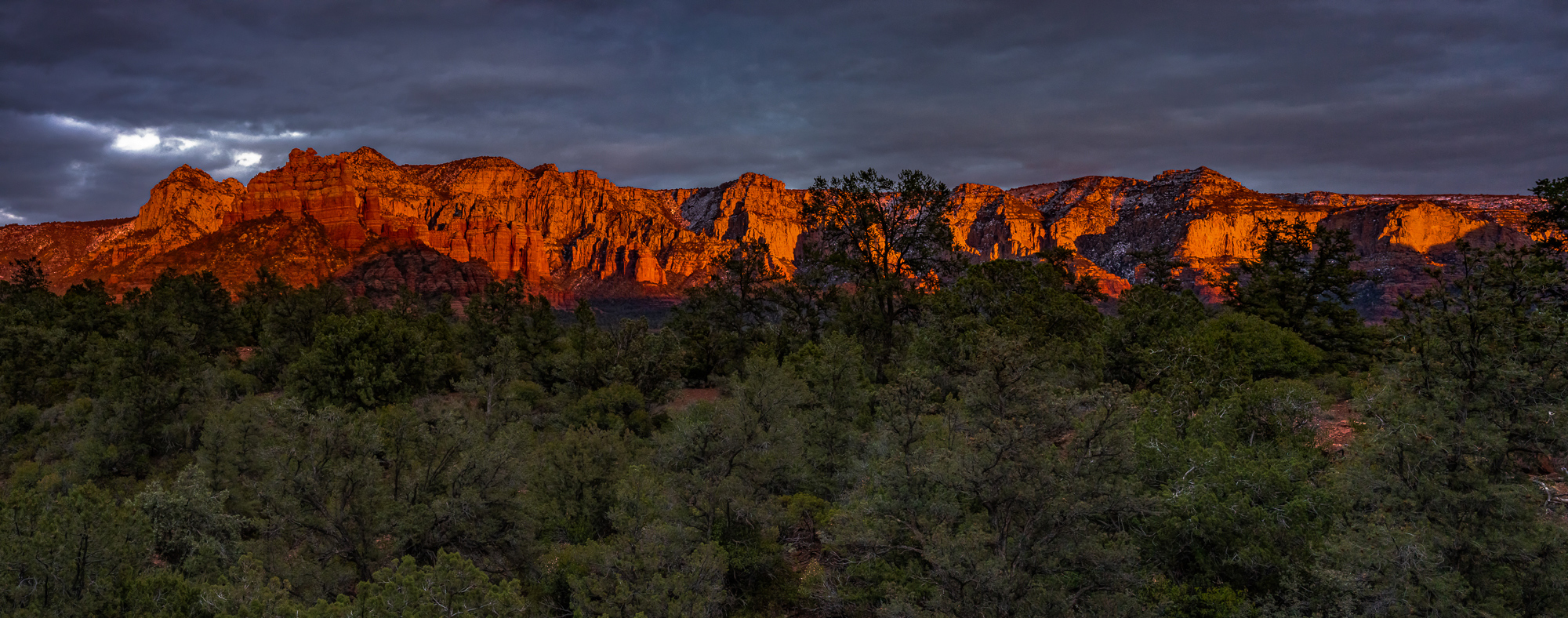 The Mogollon Rim Just After Sunset
