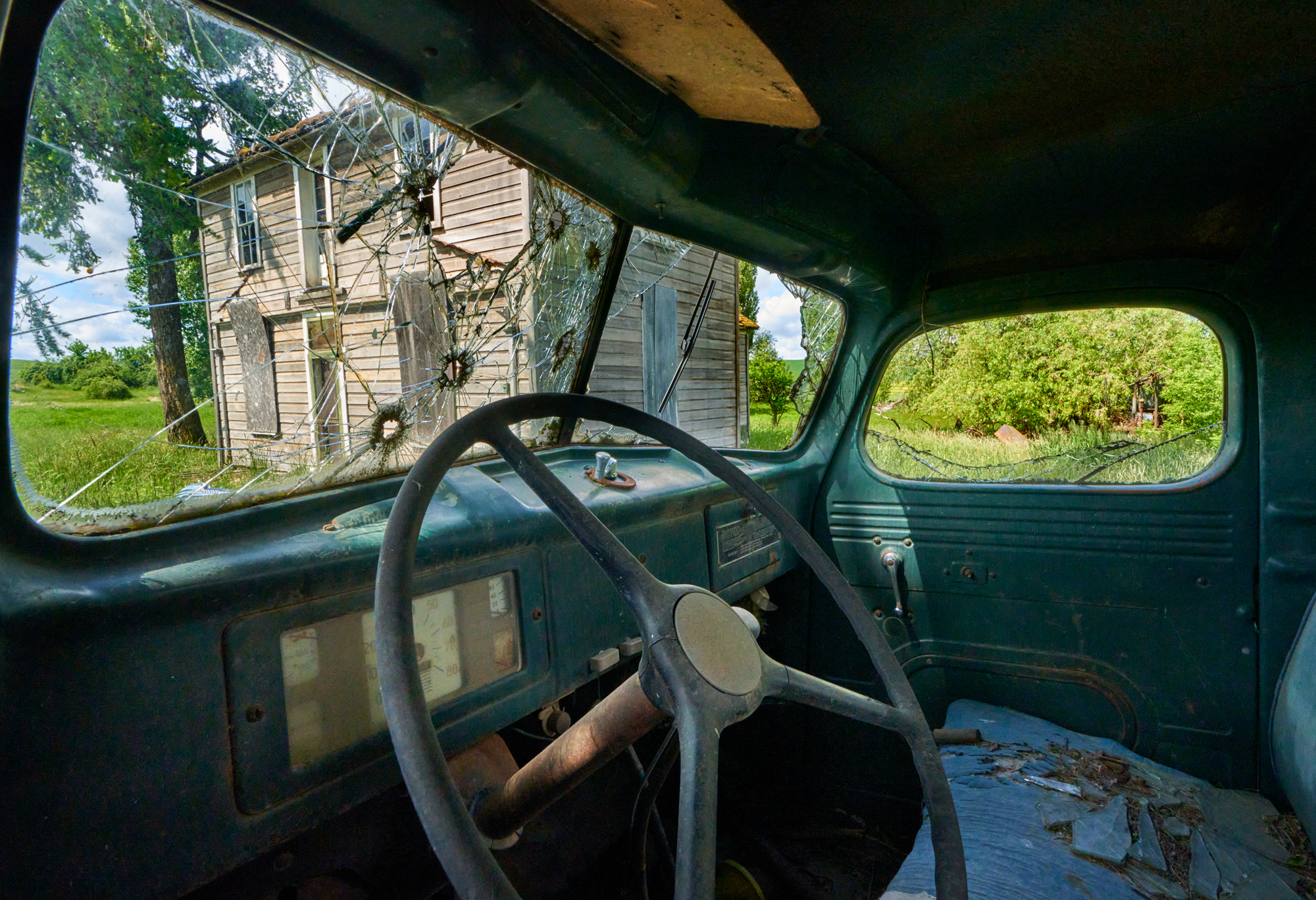 A view from inside of one of the abandoned tricks This was one shot using the highlight and shadow recovery in Capture One