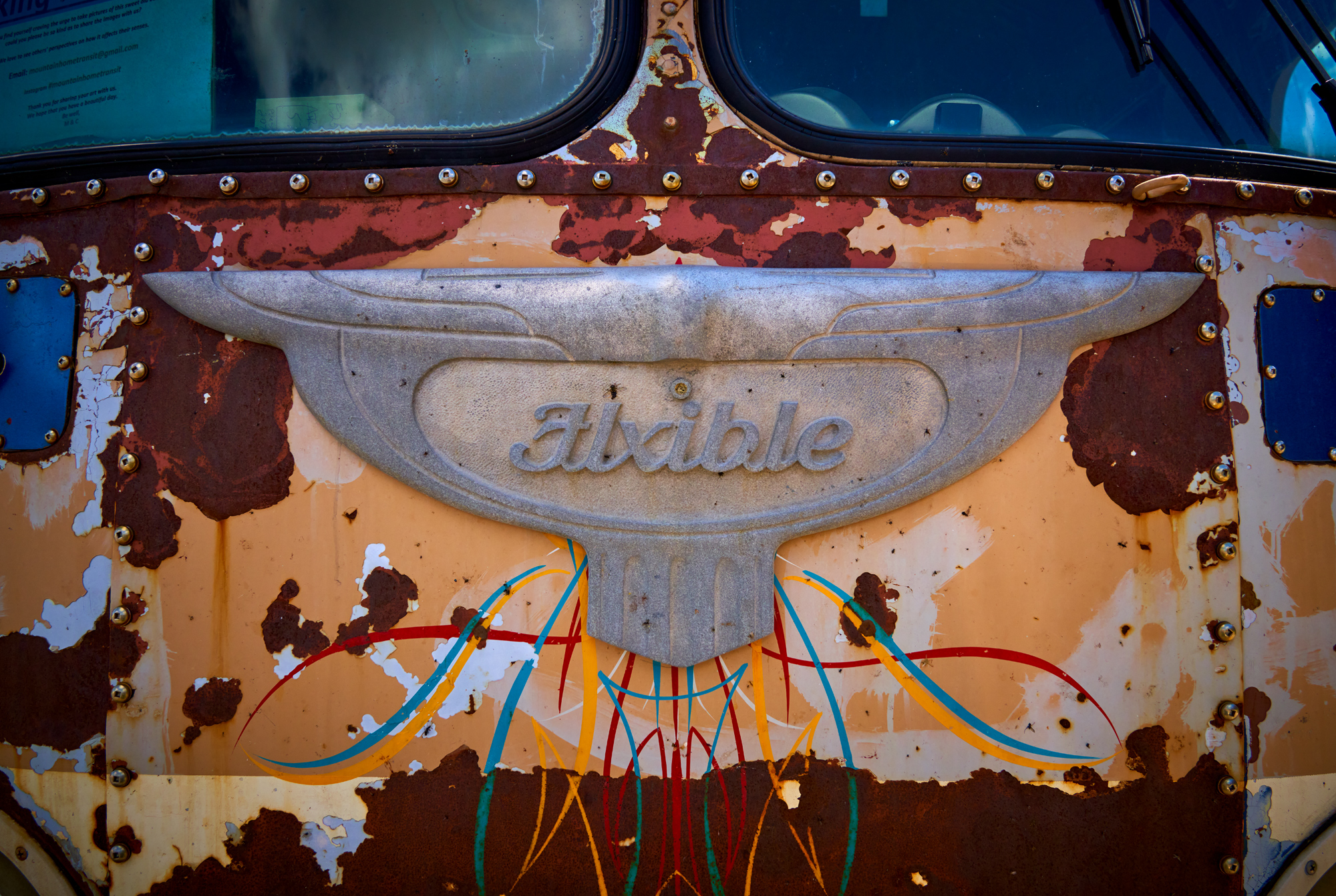 The big ole bus in the town of Palouse. Great for abstracts as you can see below.