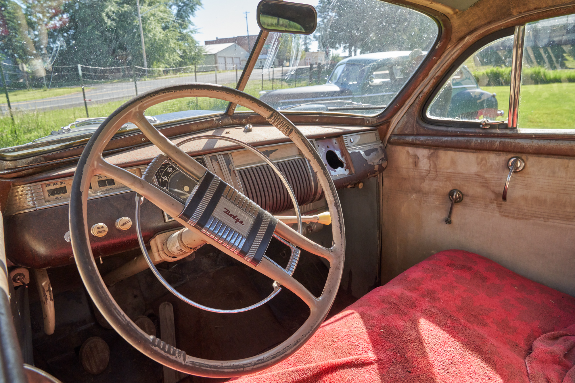 The business mans car interior