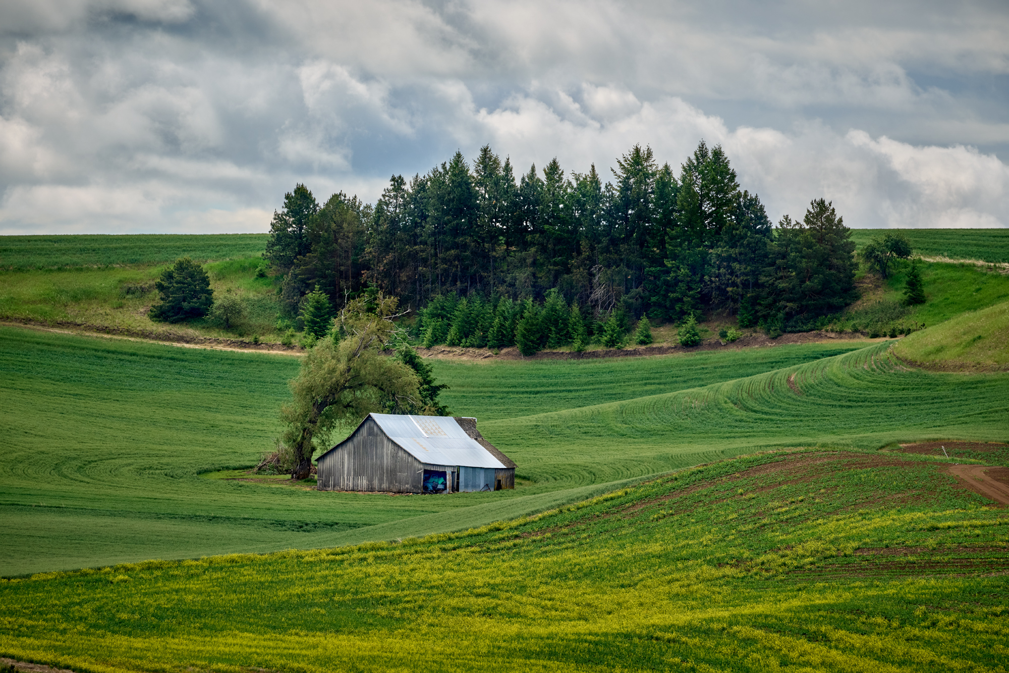 Barn on the hillside