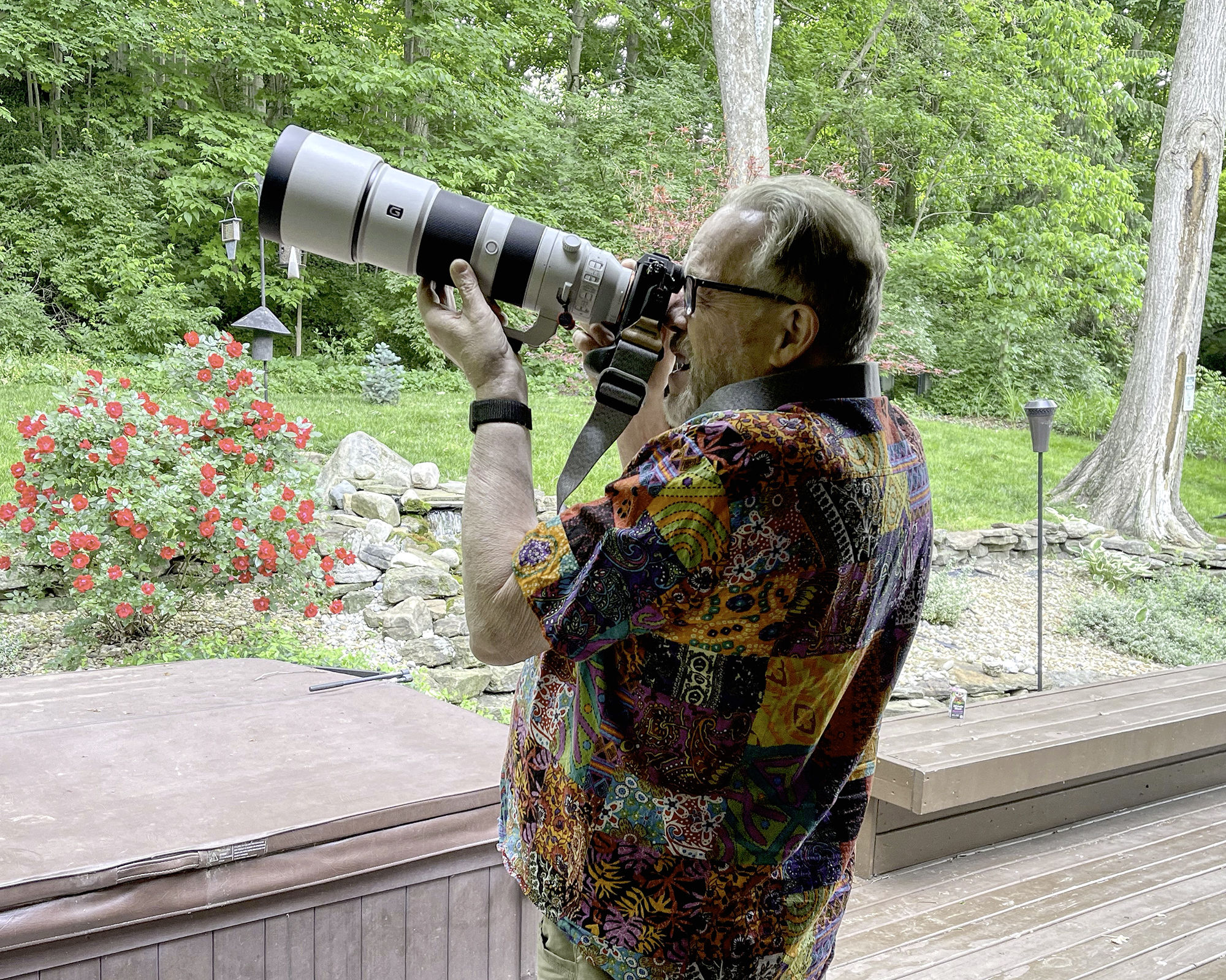 Me shooting in my backyard