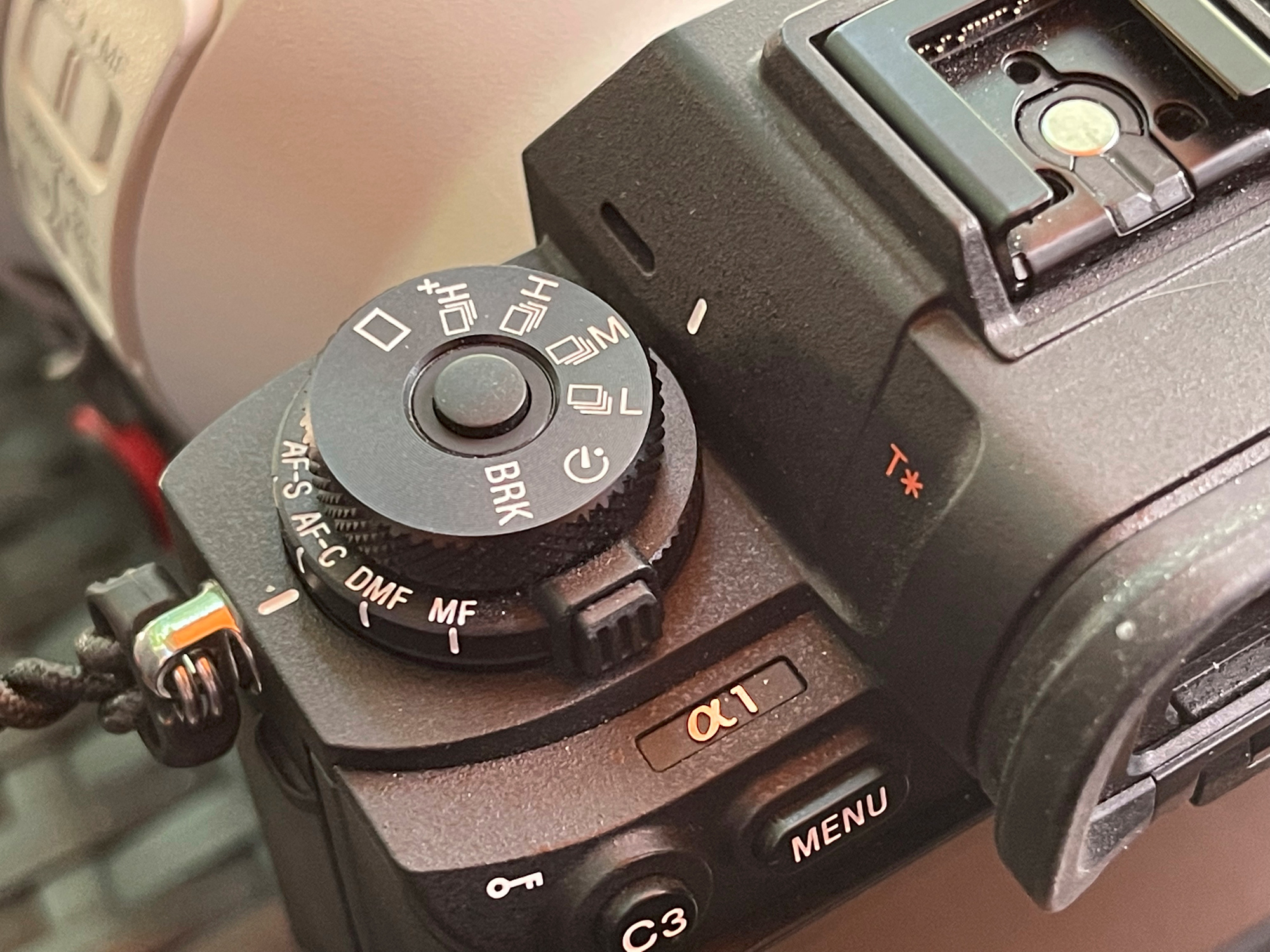 The left side of the camera