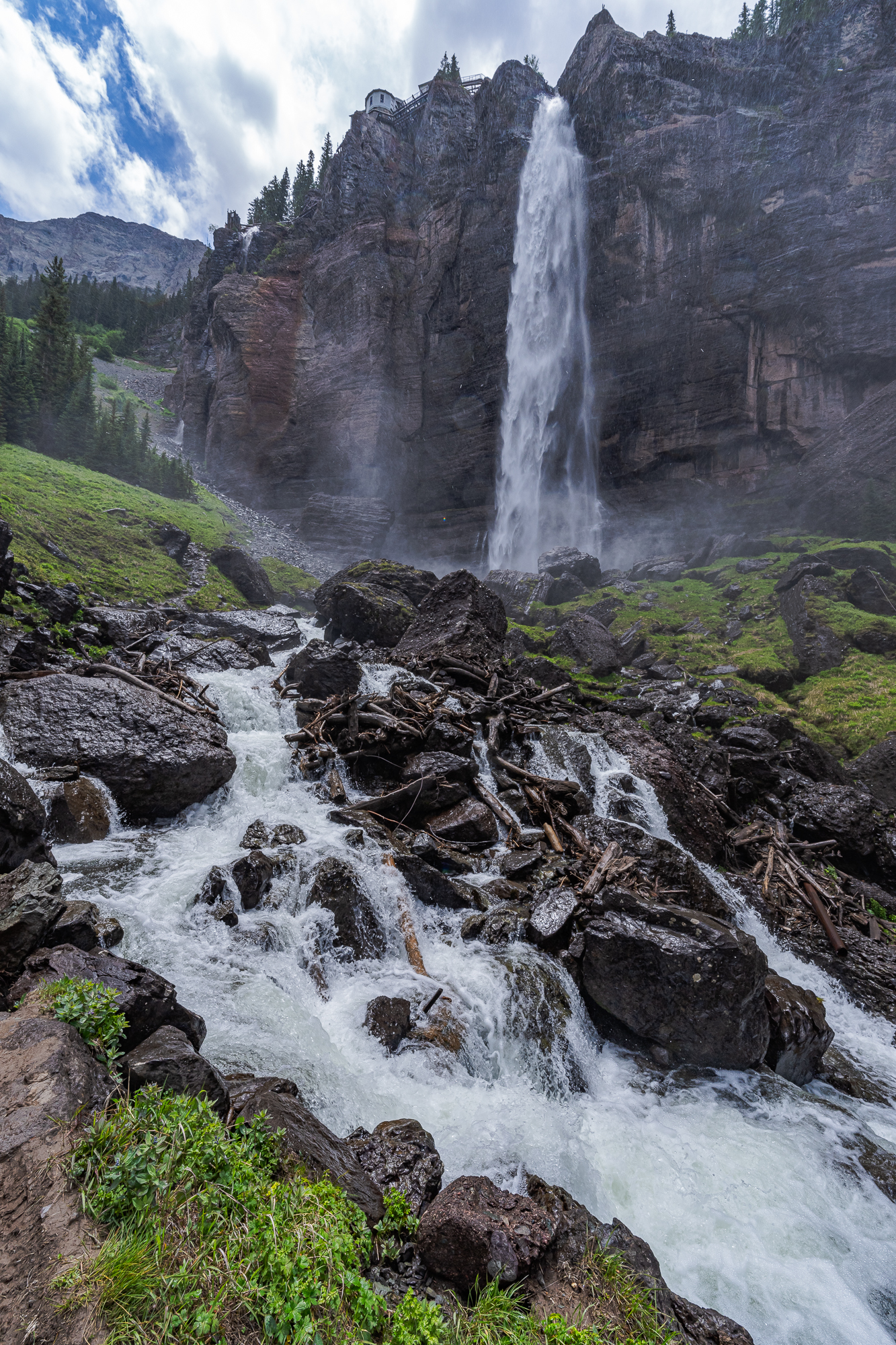 Bridal Veil Falls & Creek, Telluride, CO
