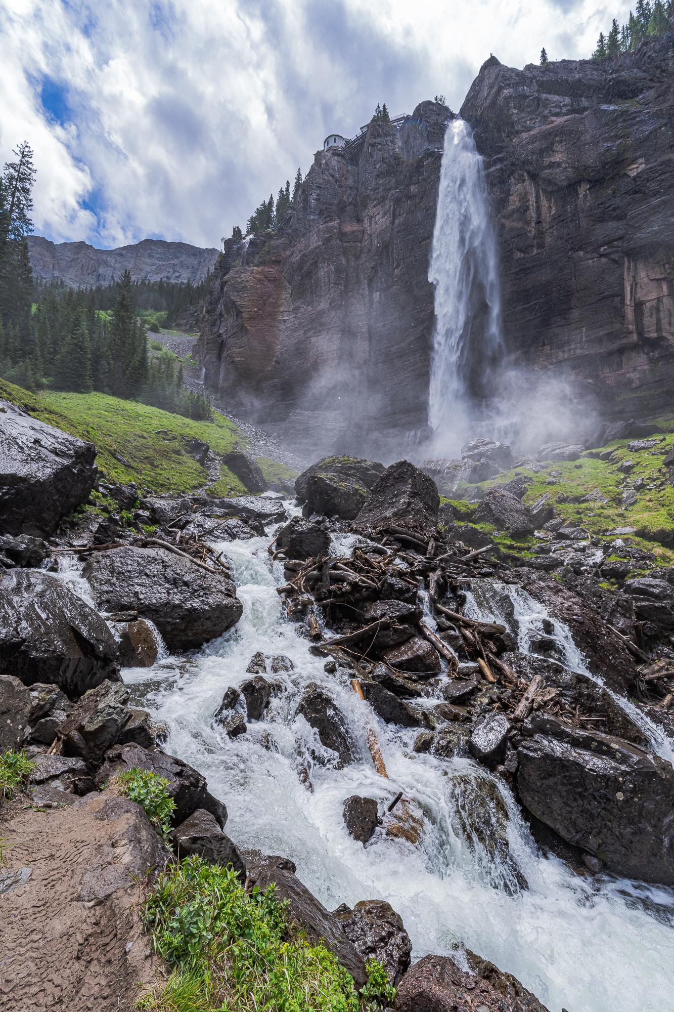 Bridal Veil Falls & Creek, Telluride, CO