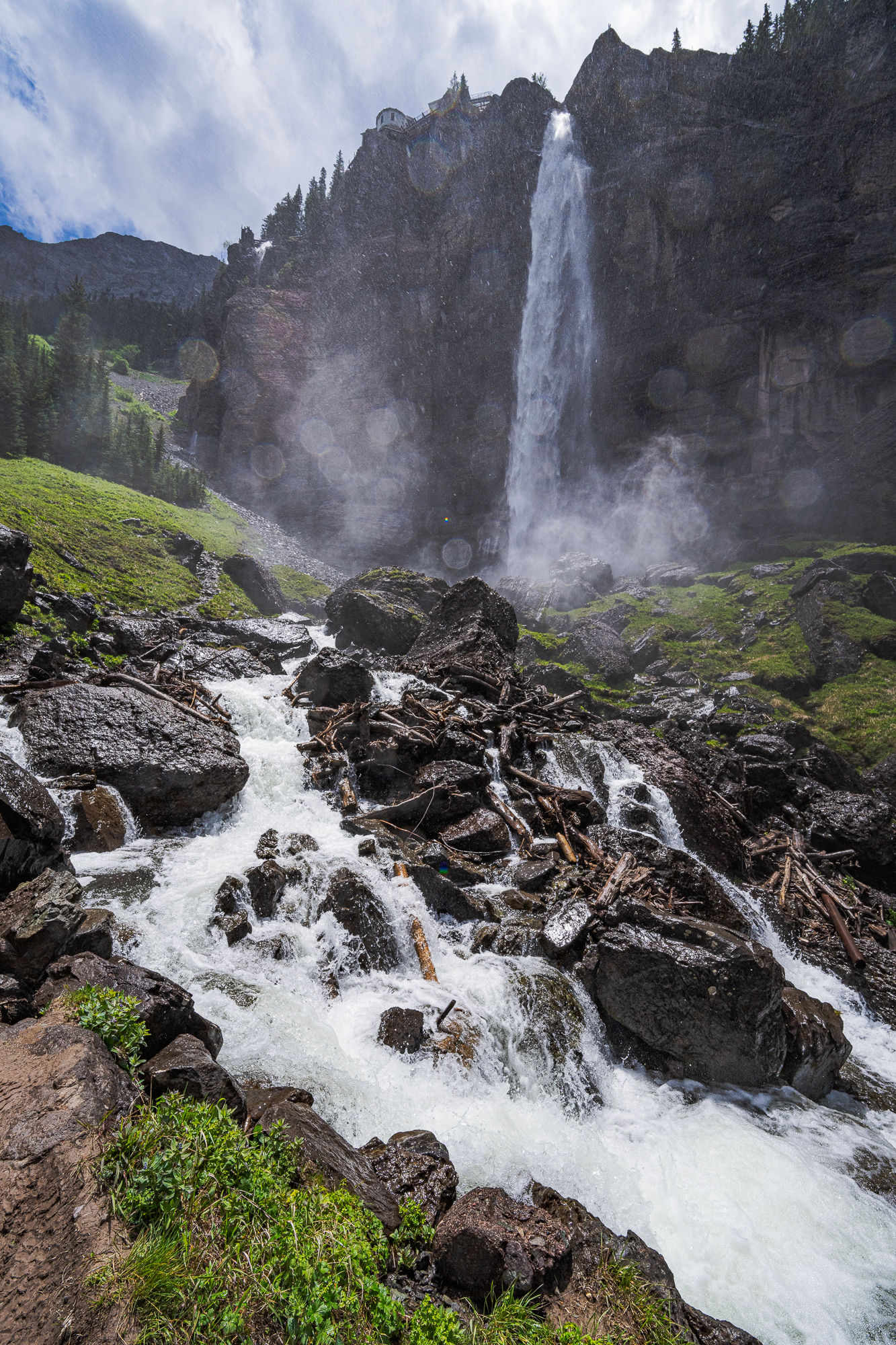 Bridal Veil Falls & Creek, Telluride, CO