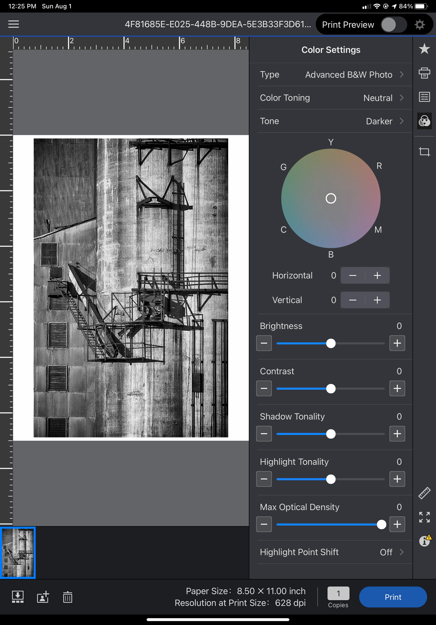 EPL's B&W mode