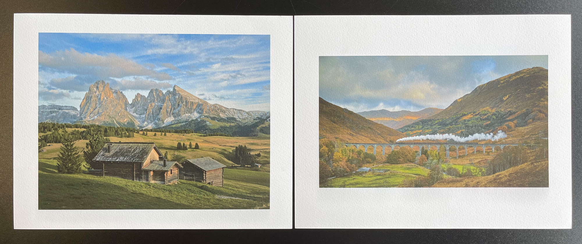 Two prints made on Velvet Exhibition Paper. They were nice but a little to flat for my liking. This is. natural effect using matte papers. Could great for portraits.
