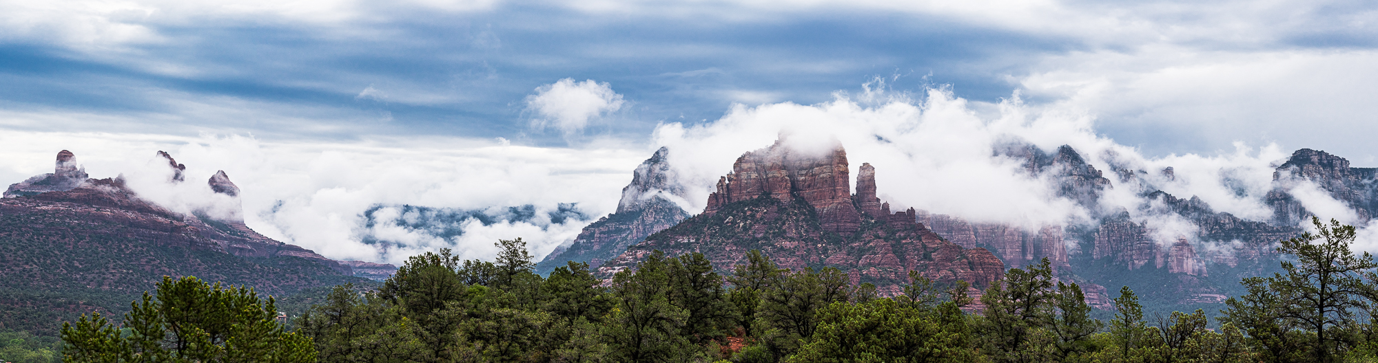 “Monsoon Clouds Over the Mogollon Rim”, 2nd edit