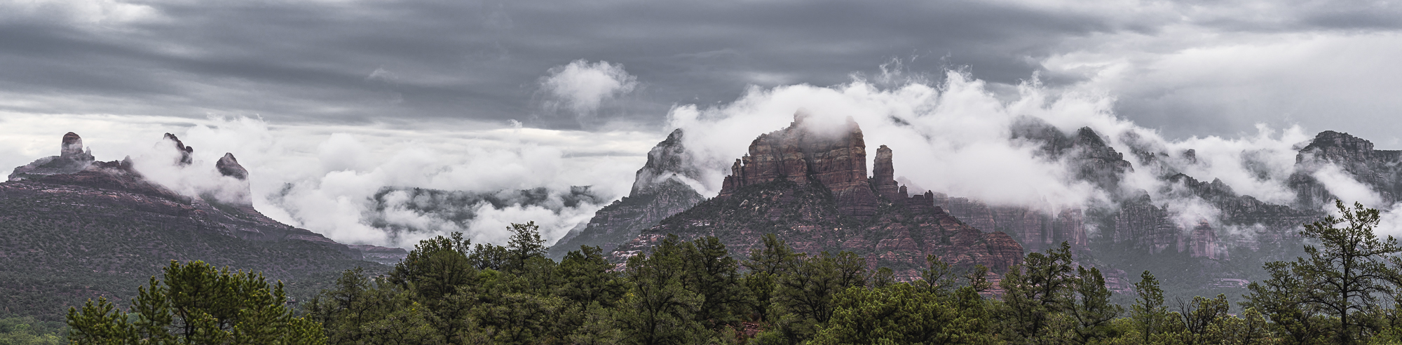 Monsoon Clouds on the Mogollon Rim