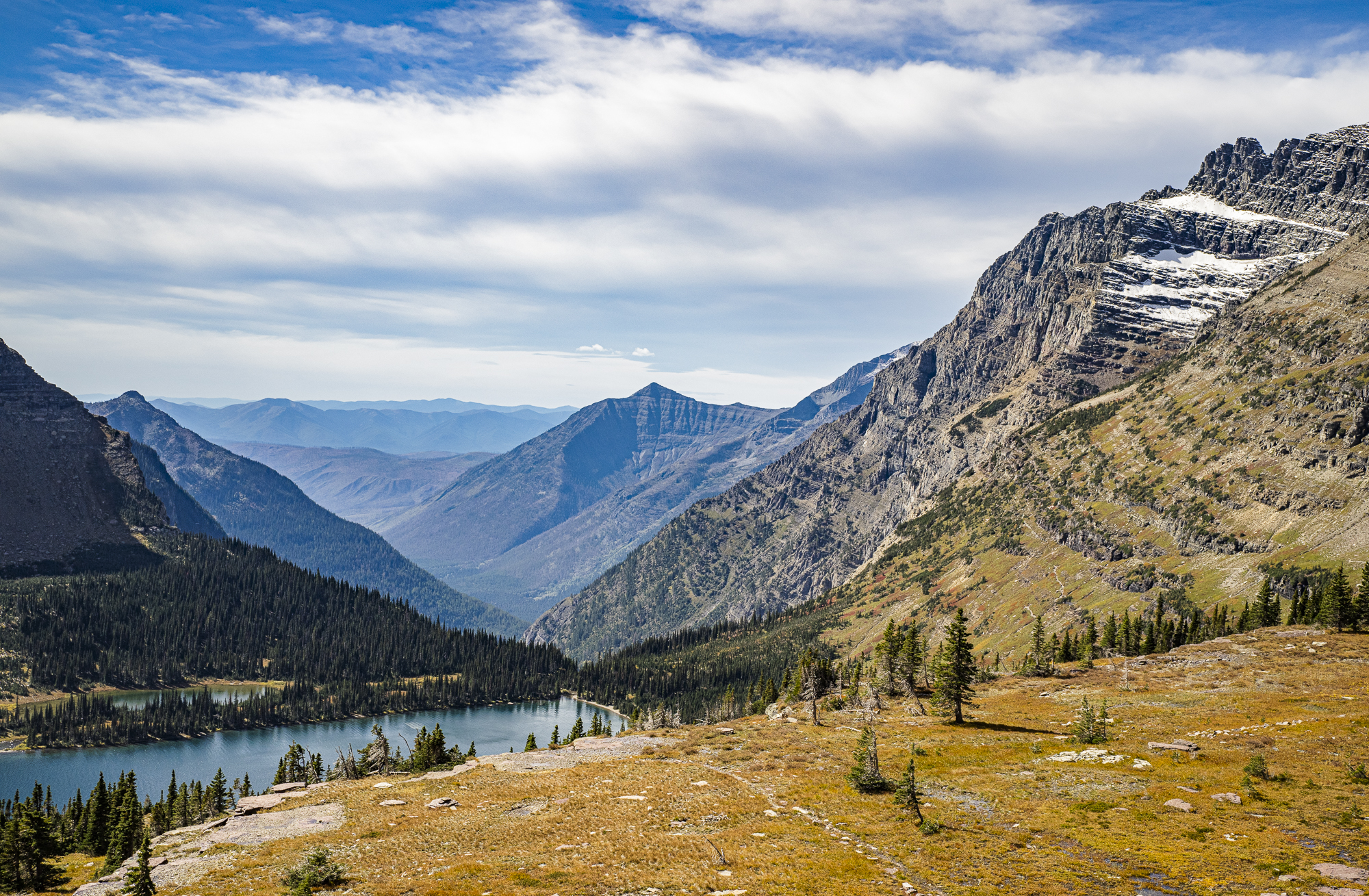 View toward the West from Hidden Lake Overlook, Glacier NP