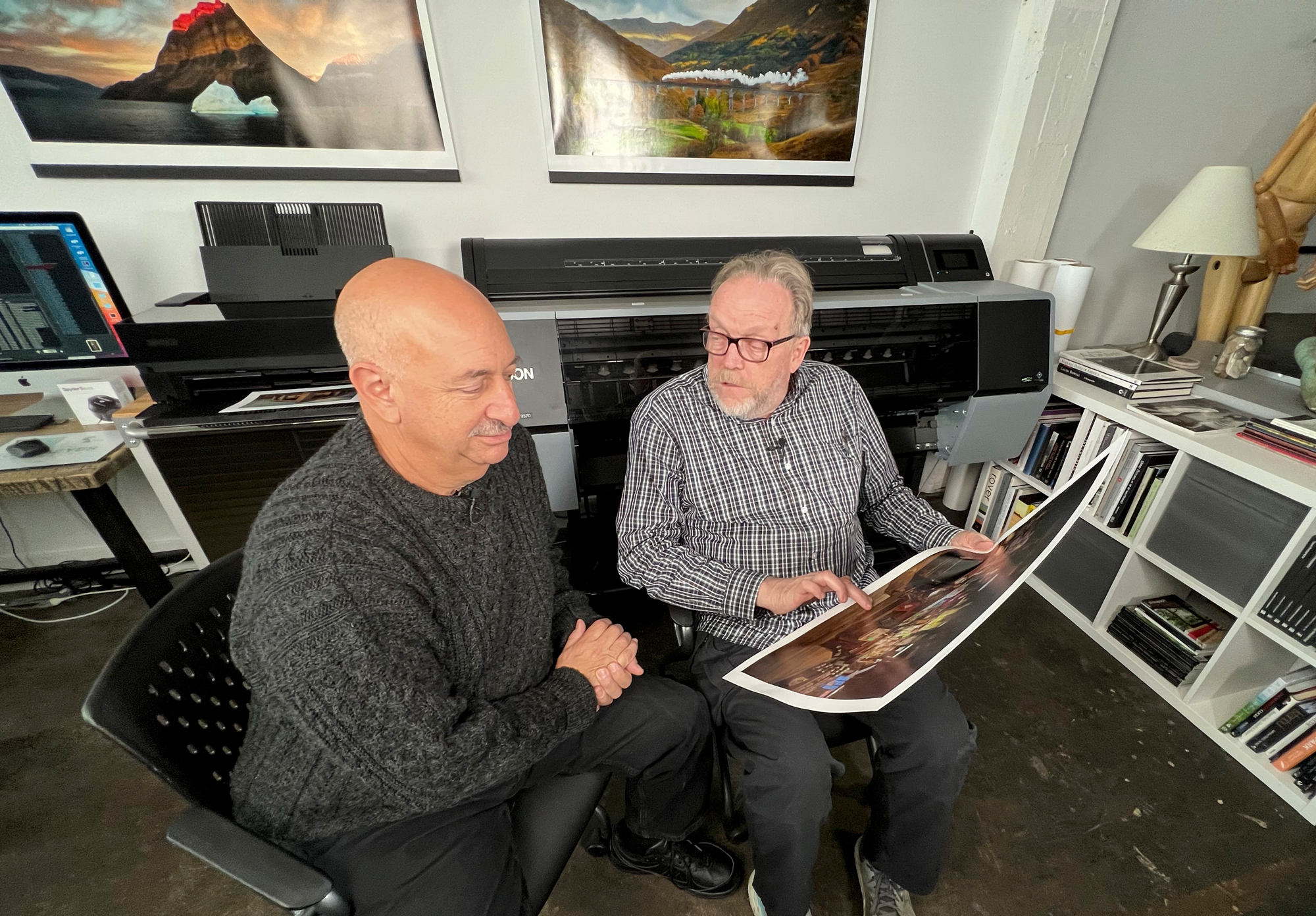Dano and Kevin doing a segment of paper surfaces