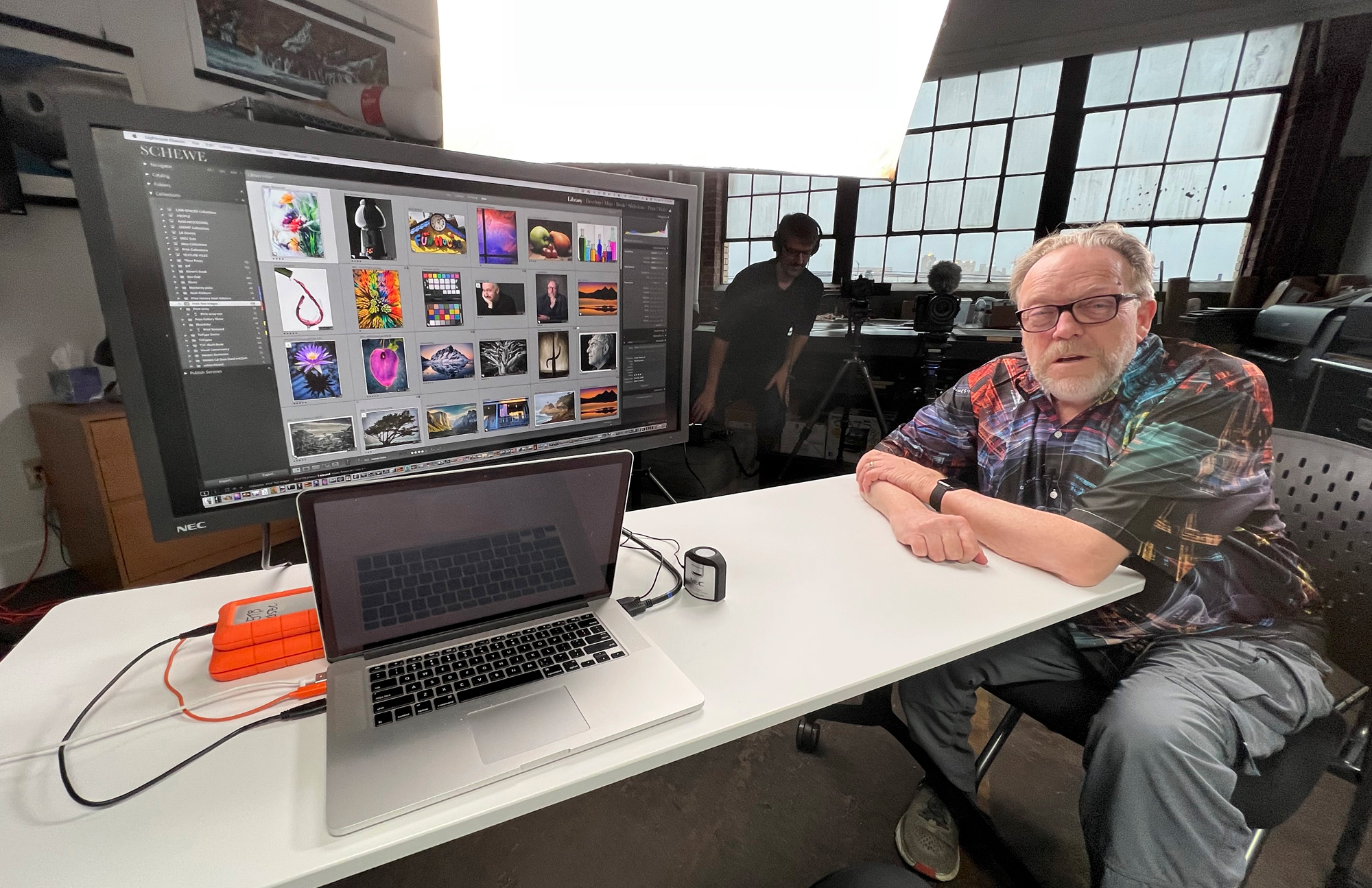 Jeff brought his 31 inch NEC monitor to do a segment on soft proofing