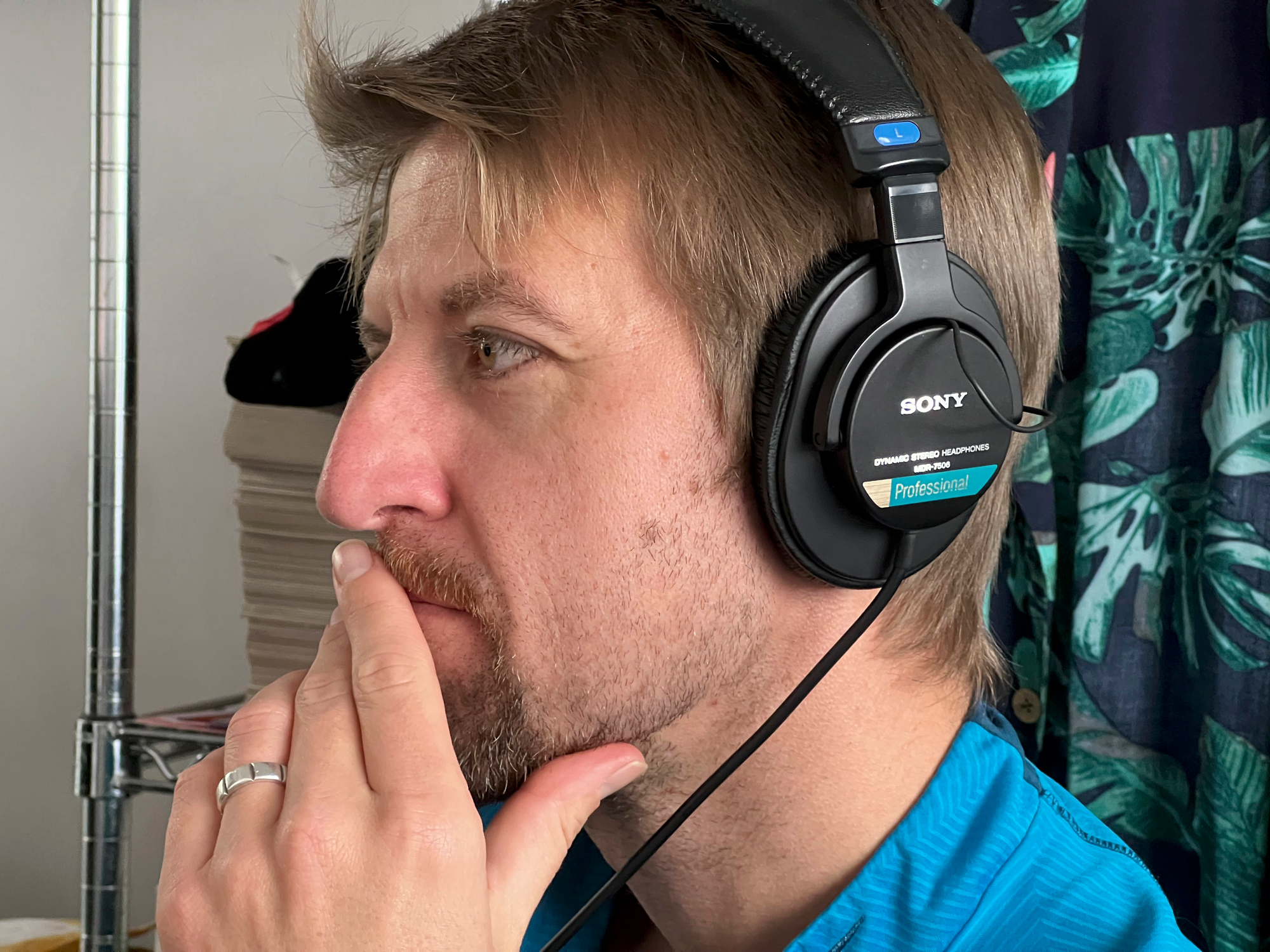 Micahel Durr, Video Producer for photoPXL is very focused on his job.