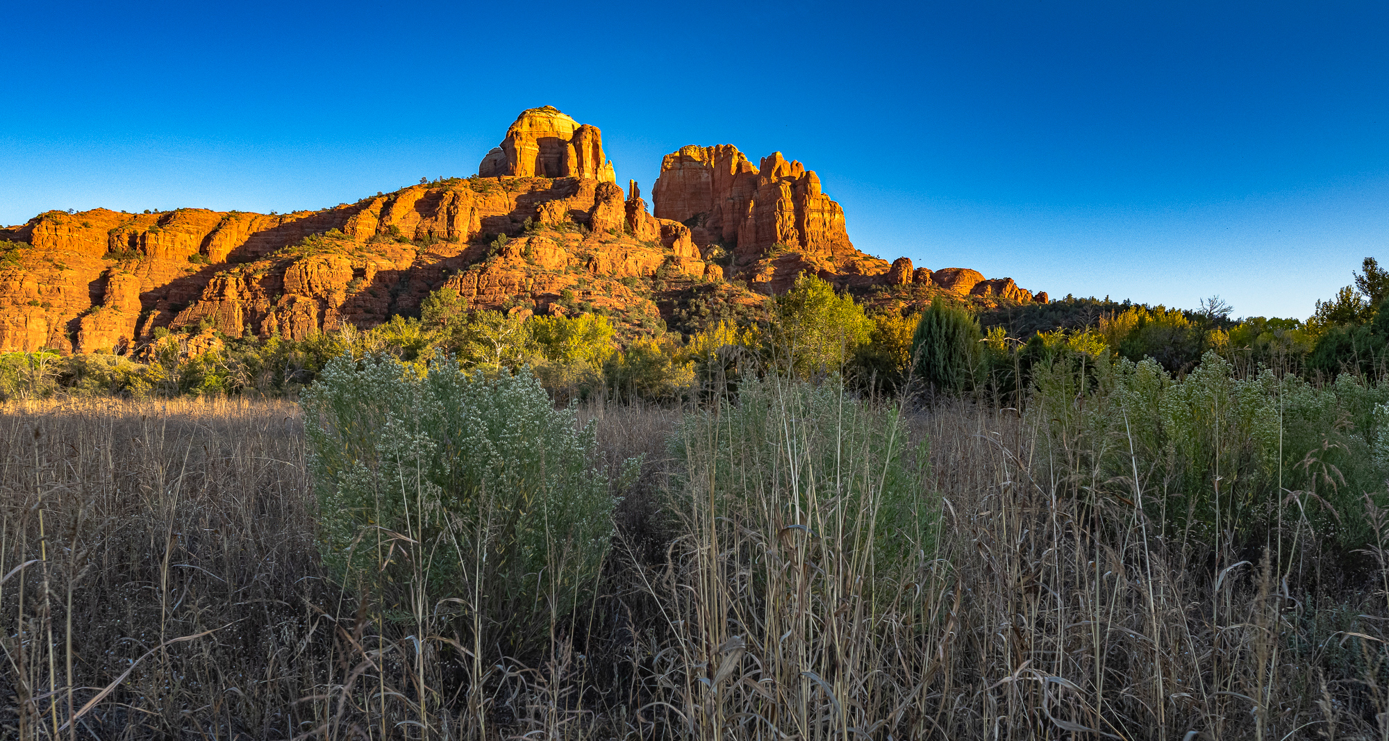 Cathedral Rock from Crescent Moon Ranch, Sedona, AZ