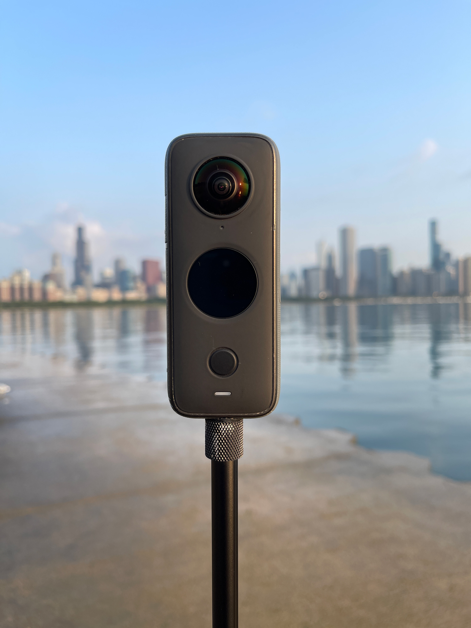 The Insta 360 close up