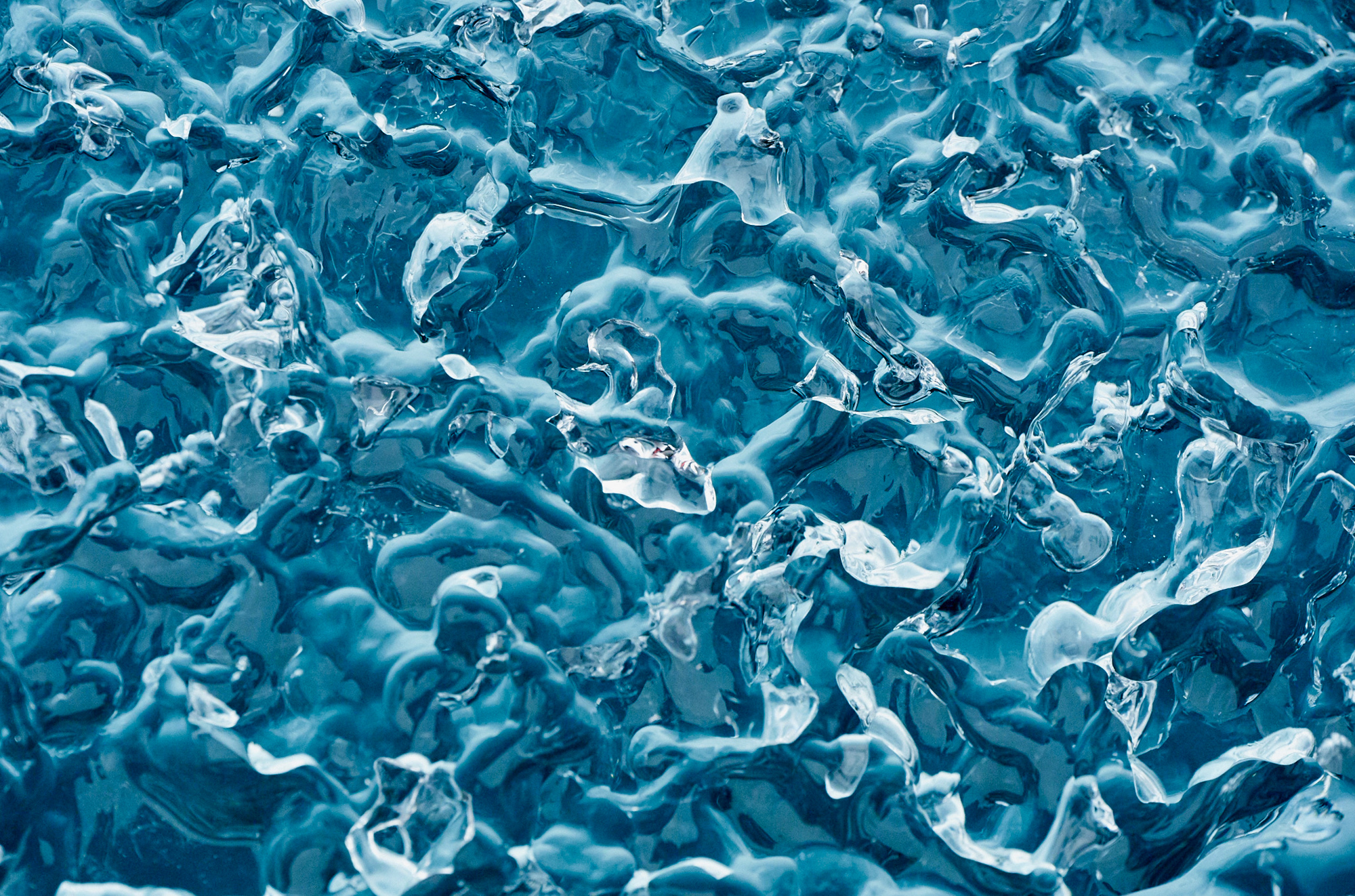 Ice abstract from a close up of an iceberg