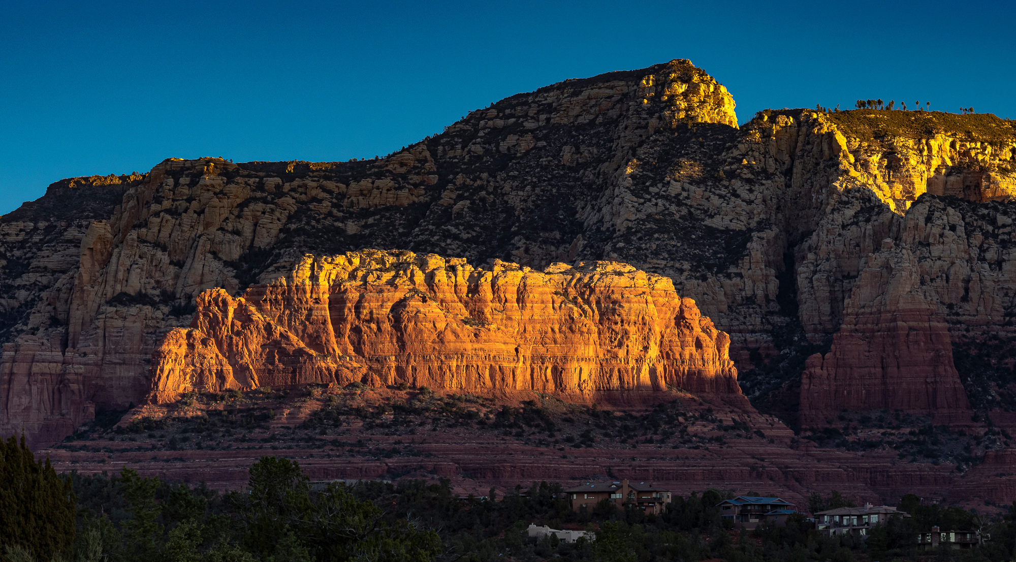 First Light: West Sedona, 2021; ISO 800, 1/400 s @ f5.6