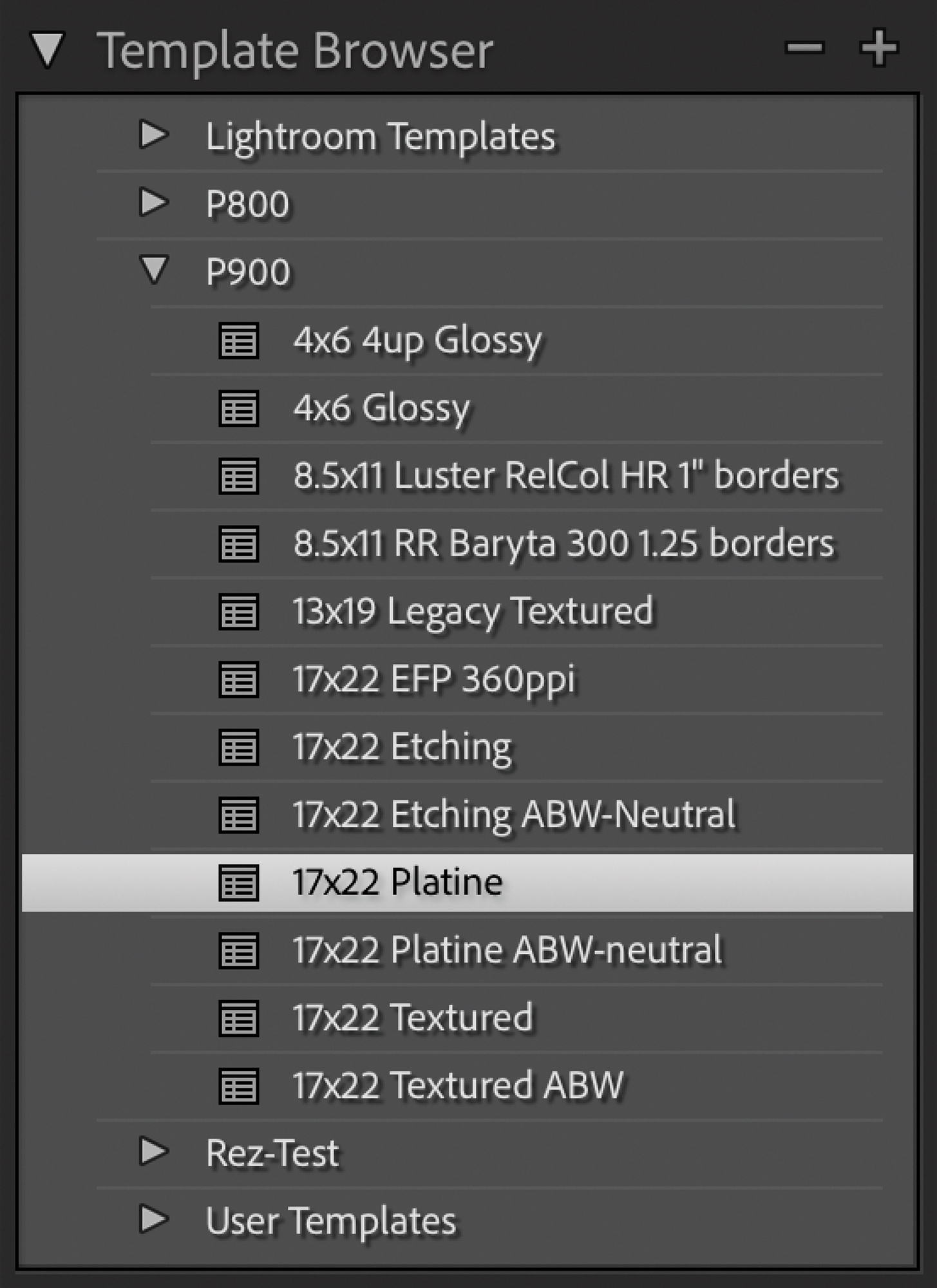 The New Template dlog (left) and the Template Browser (right). You can visually confirm which template is selected by checking if it’s highlighted. If you make any changes, the highlighting goes away.