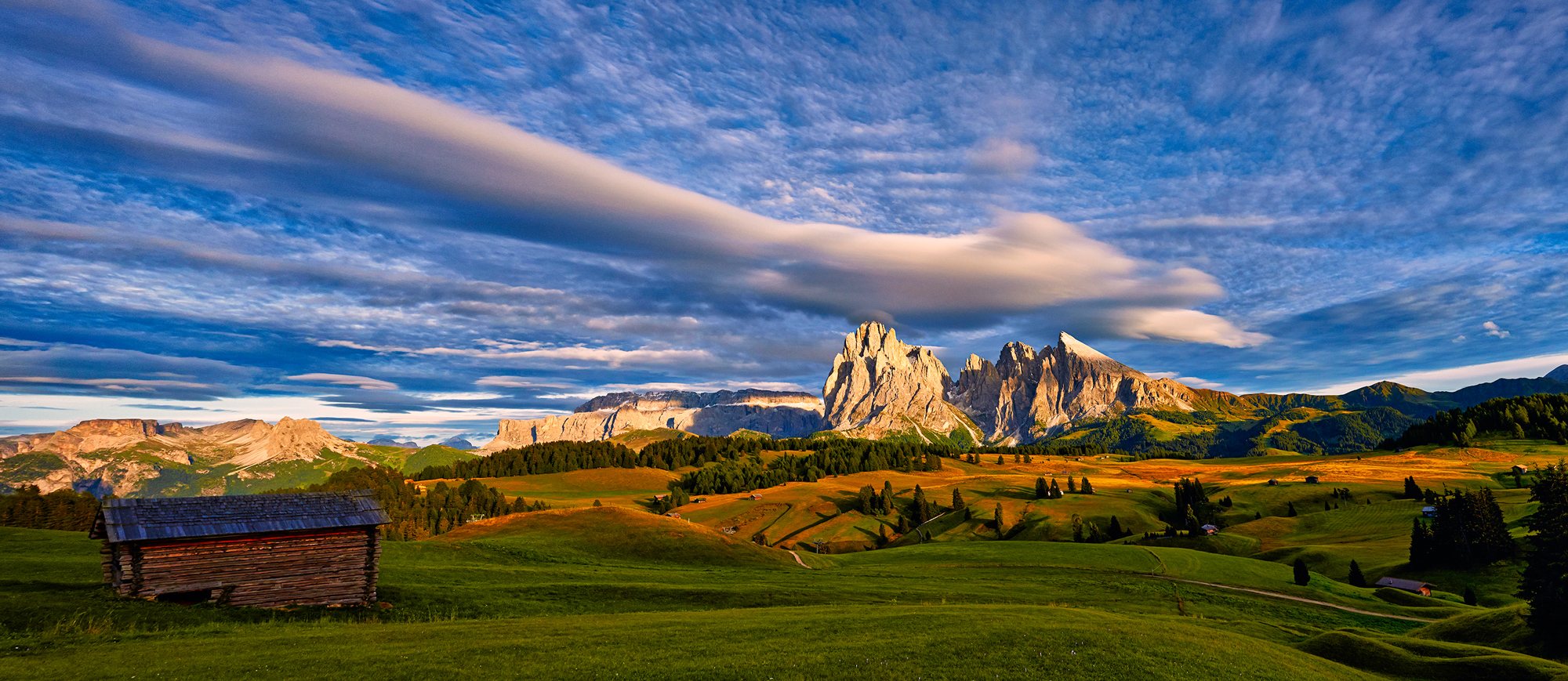 8 image stitch Dolomites