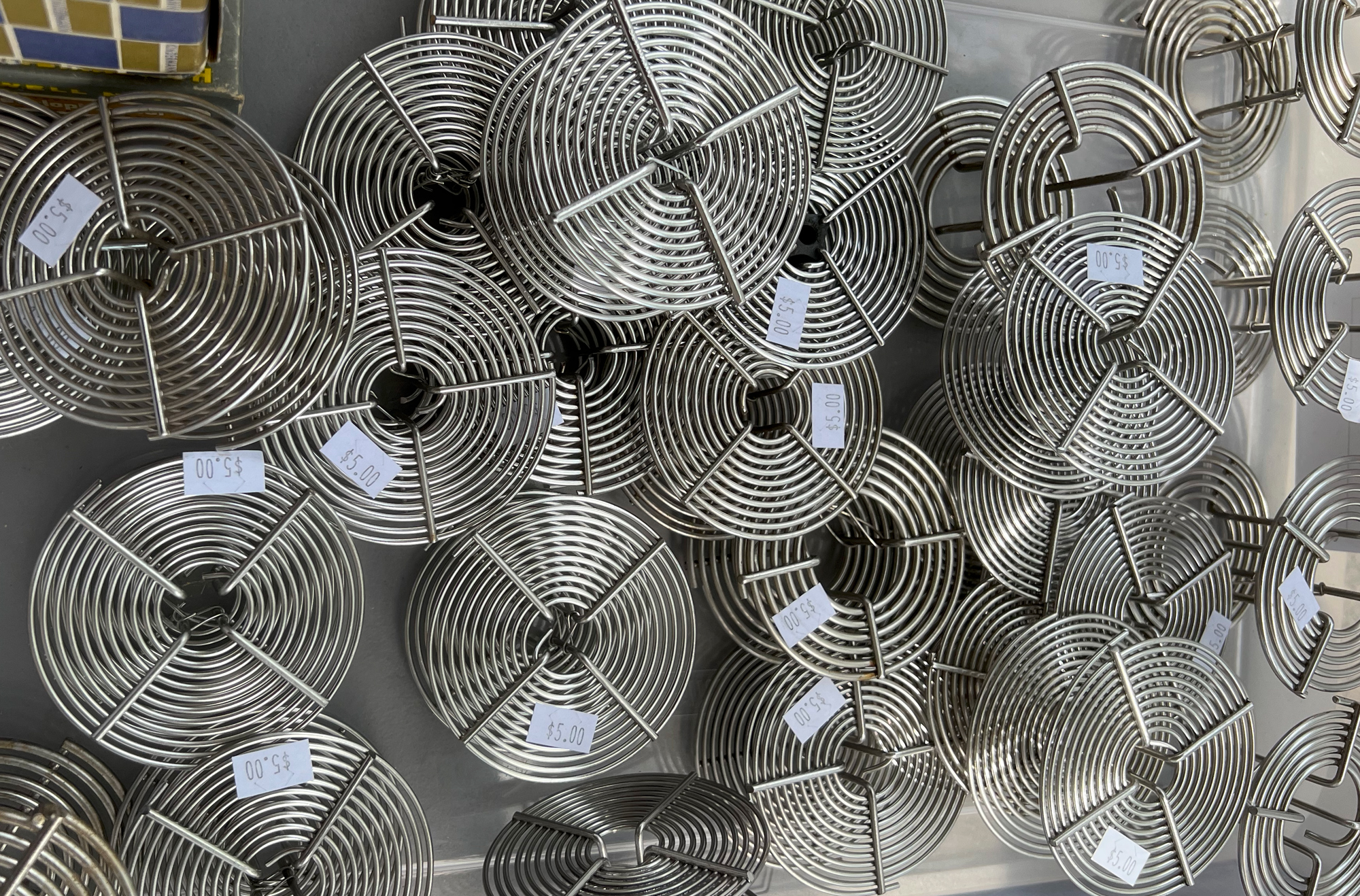 Film reels galore. I'll challenge anyone to a film reel loading contest