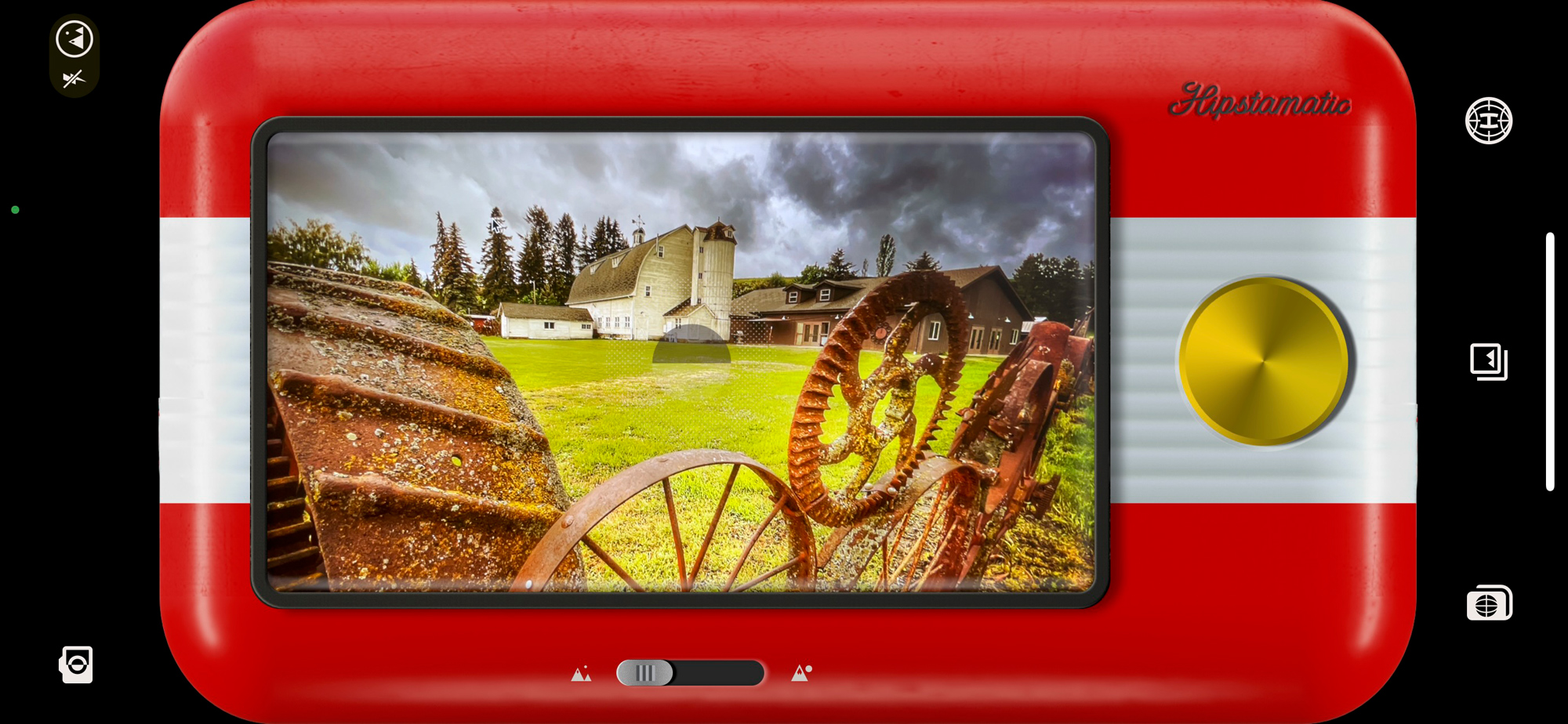 What the Hipstamatic camera viewfinder looks like