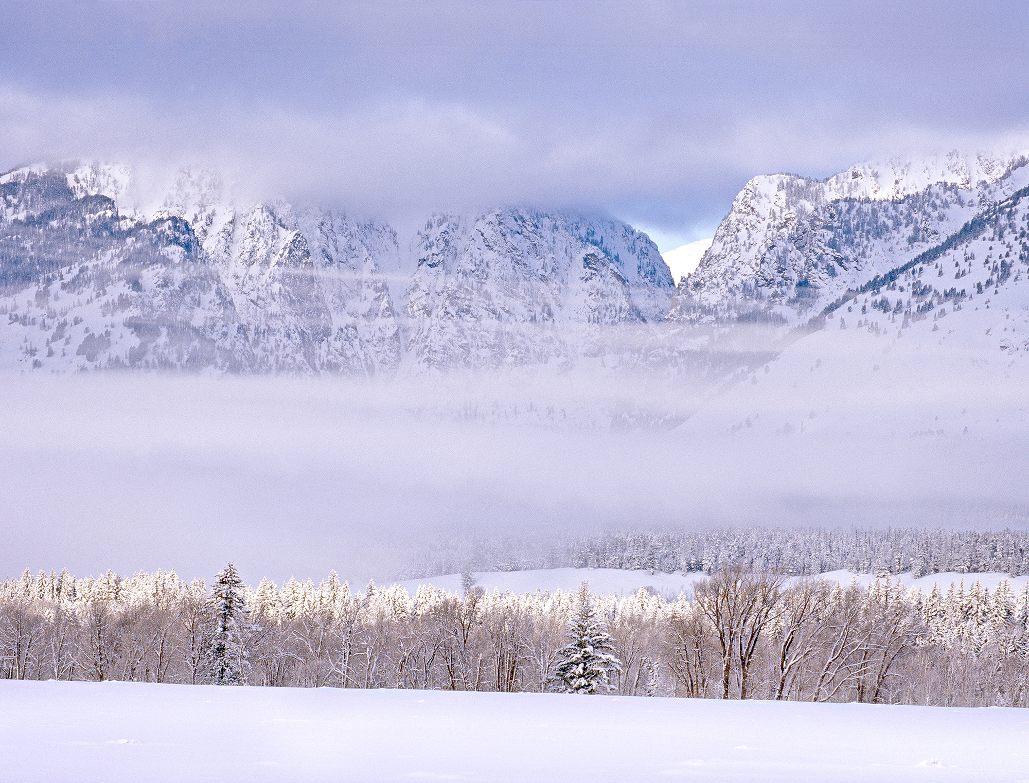 Fog over Tetons