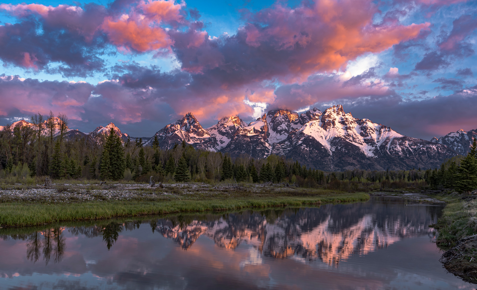 Schwabacher Landing, Teton NP, 6:04 AM, 5/19/2016