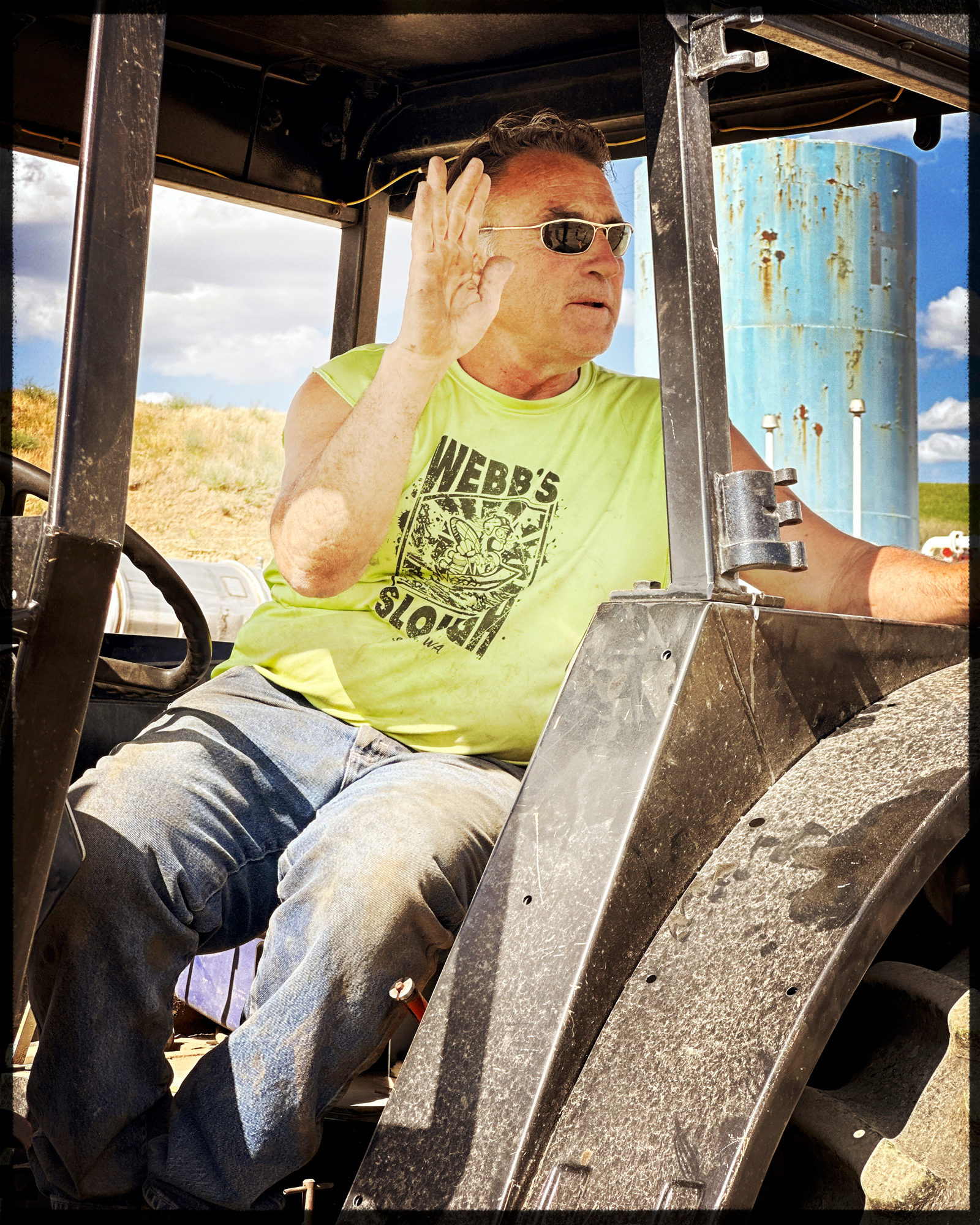 One of the many colorful people we meet along our travels in the Palouse.