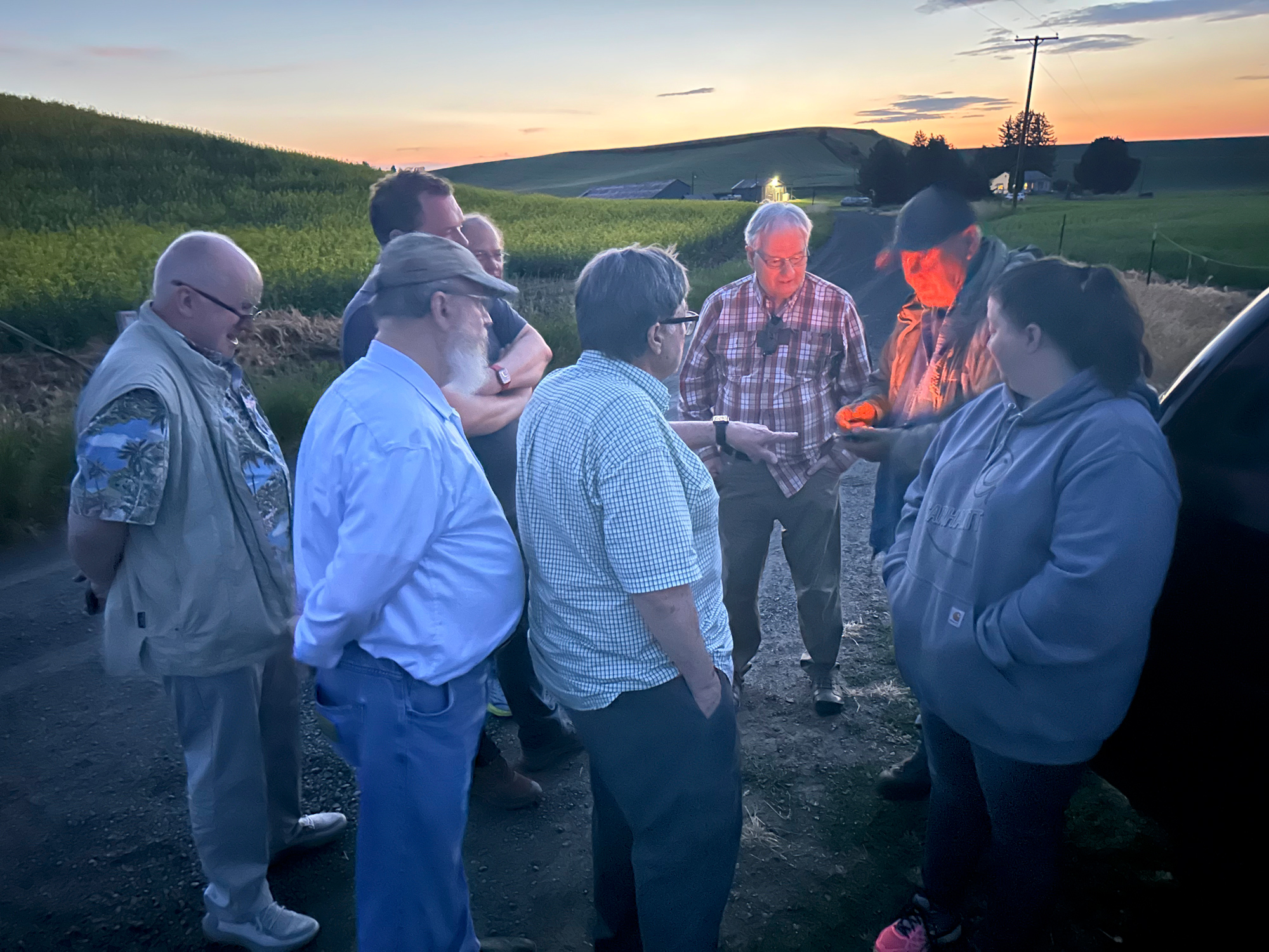 Meeting the locals in this photo. The owners of the famous Weber house shared a lot of stories and history after a great sunset shoot