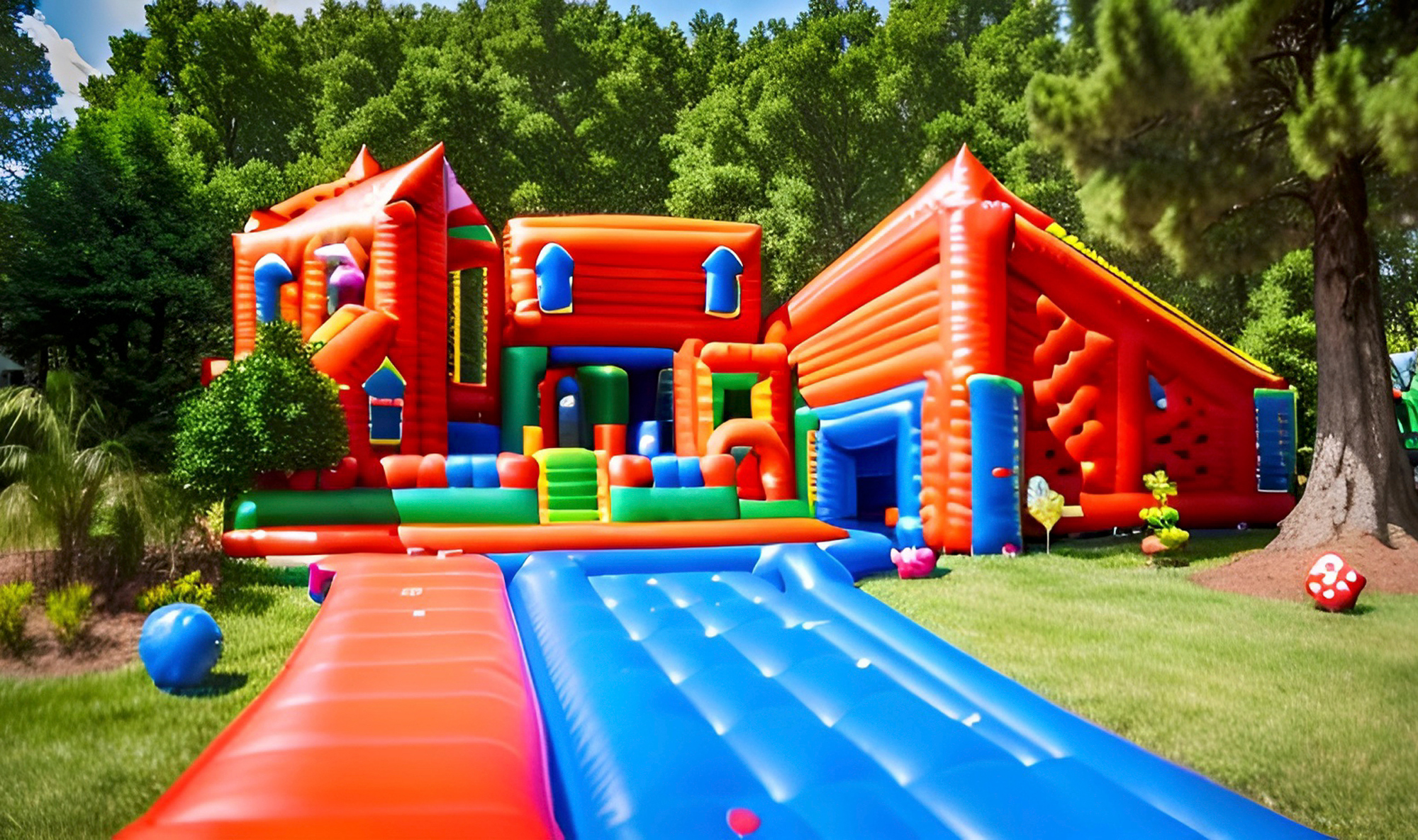 AI Image Of My House AS A Bouncy House